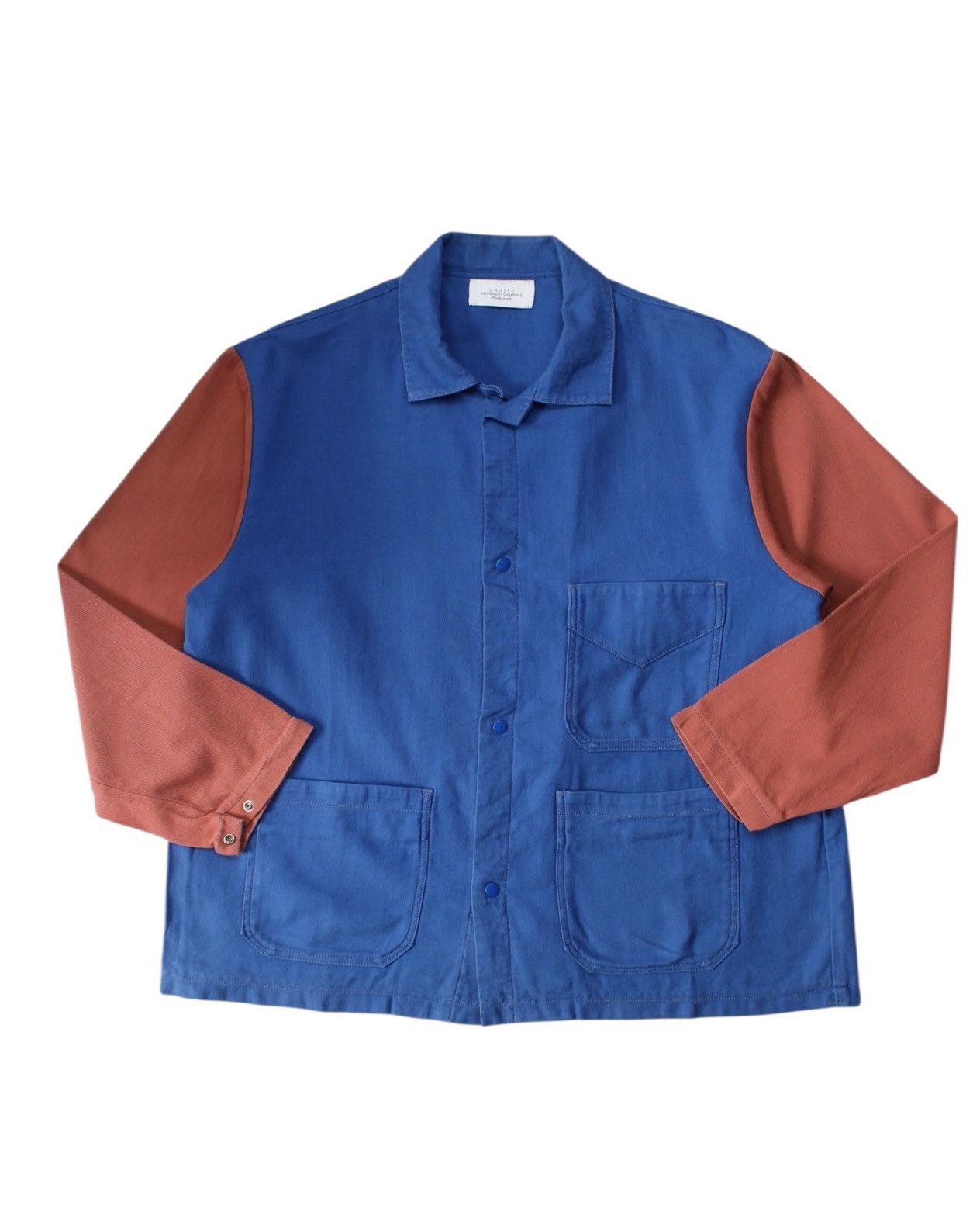 Unused SS2021 UNUSED REFINEMENT GARMENTS BICOLOR WORK CHORE JACKET Size US L / EU 52-54 / 3 - 1 Thumbnail