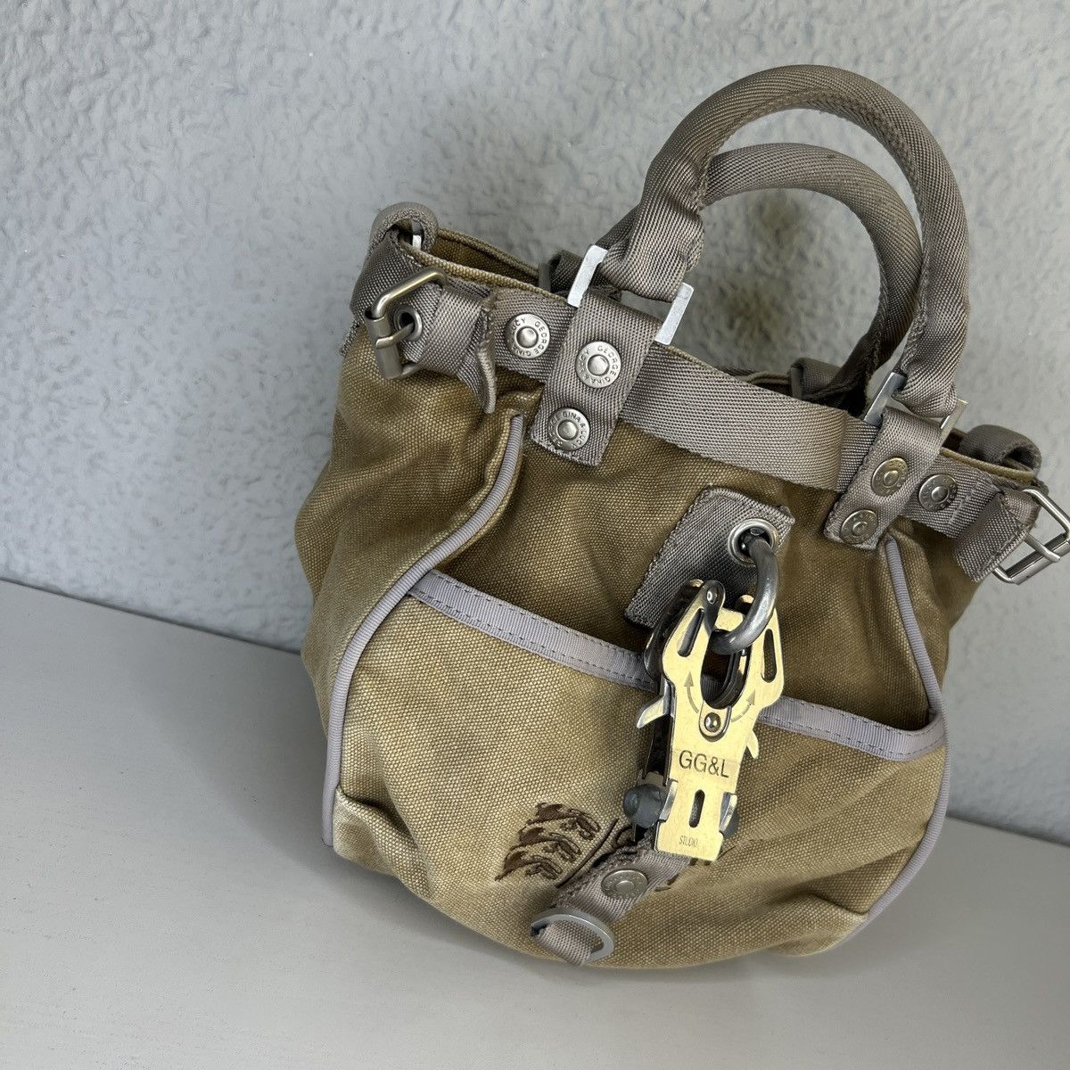 George Gina & Lucy George Gina Lucy GGL Shoulder Mini Beige Vintage Handle Bag Size ONE SIZE - 2 Thumbnail