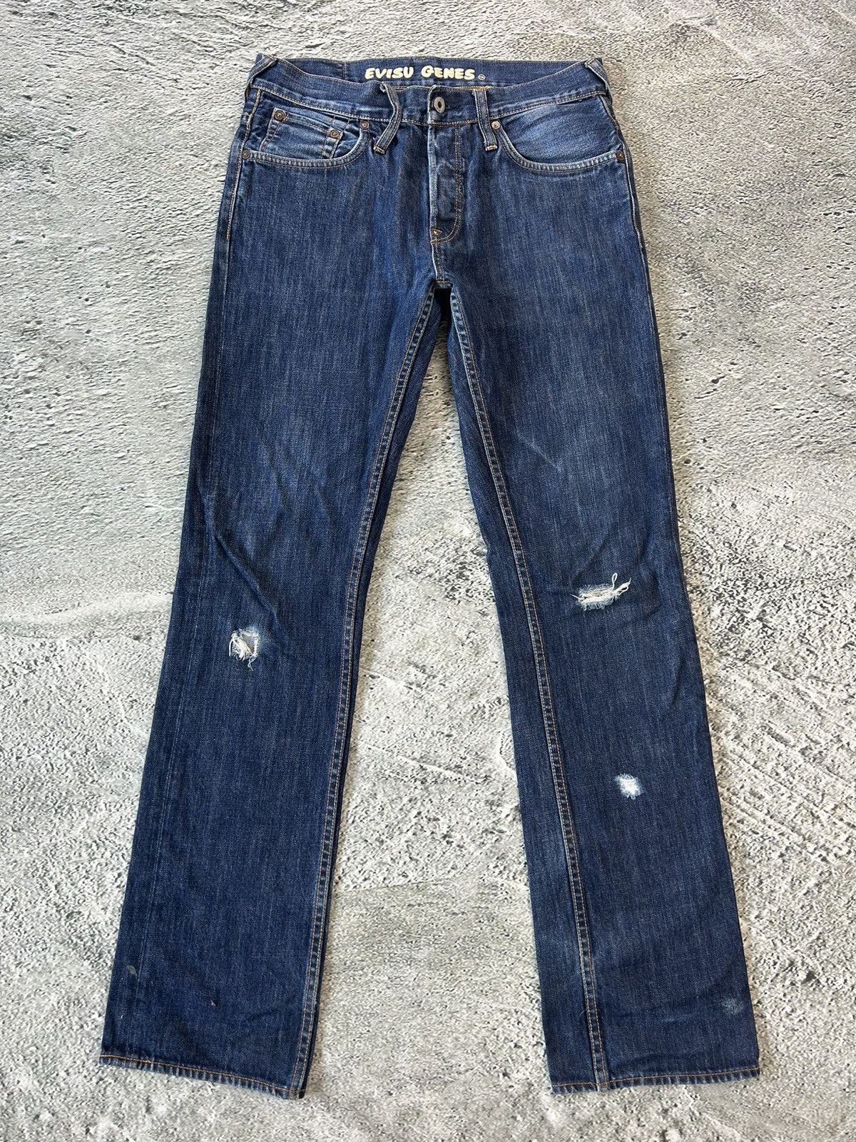 Evisu Evisu jeans vintage seagull logo denim pants blue Genes Size US 30 / EU 46 - 6 Thumbnail