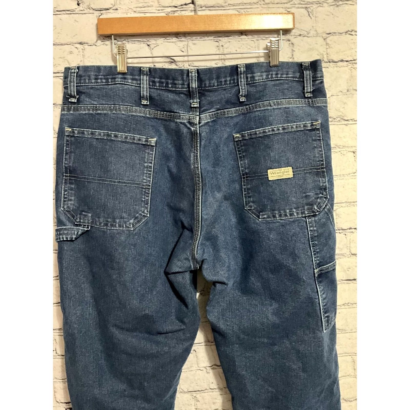 Wrangler Wrangler Jeans Denim Men 36x34 Button Waist 36 Inseam 34 Cotton Blend Regular Dark Blue Casual Vintage: No Size US 36 / EU 52 - 7 Thumbnail