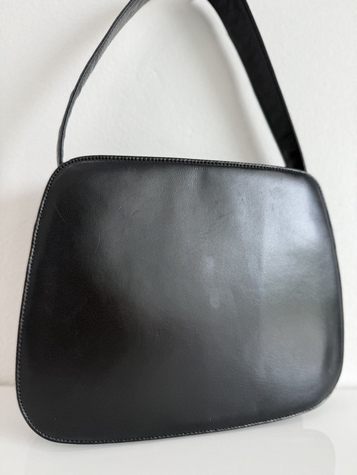 Prada Vintage Prada Logo Leather Box Baguette Bag Size ONE SIZE - 3 Thumbnail