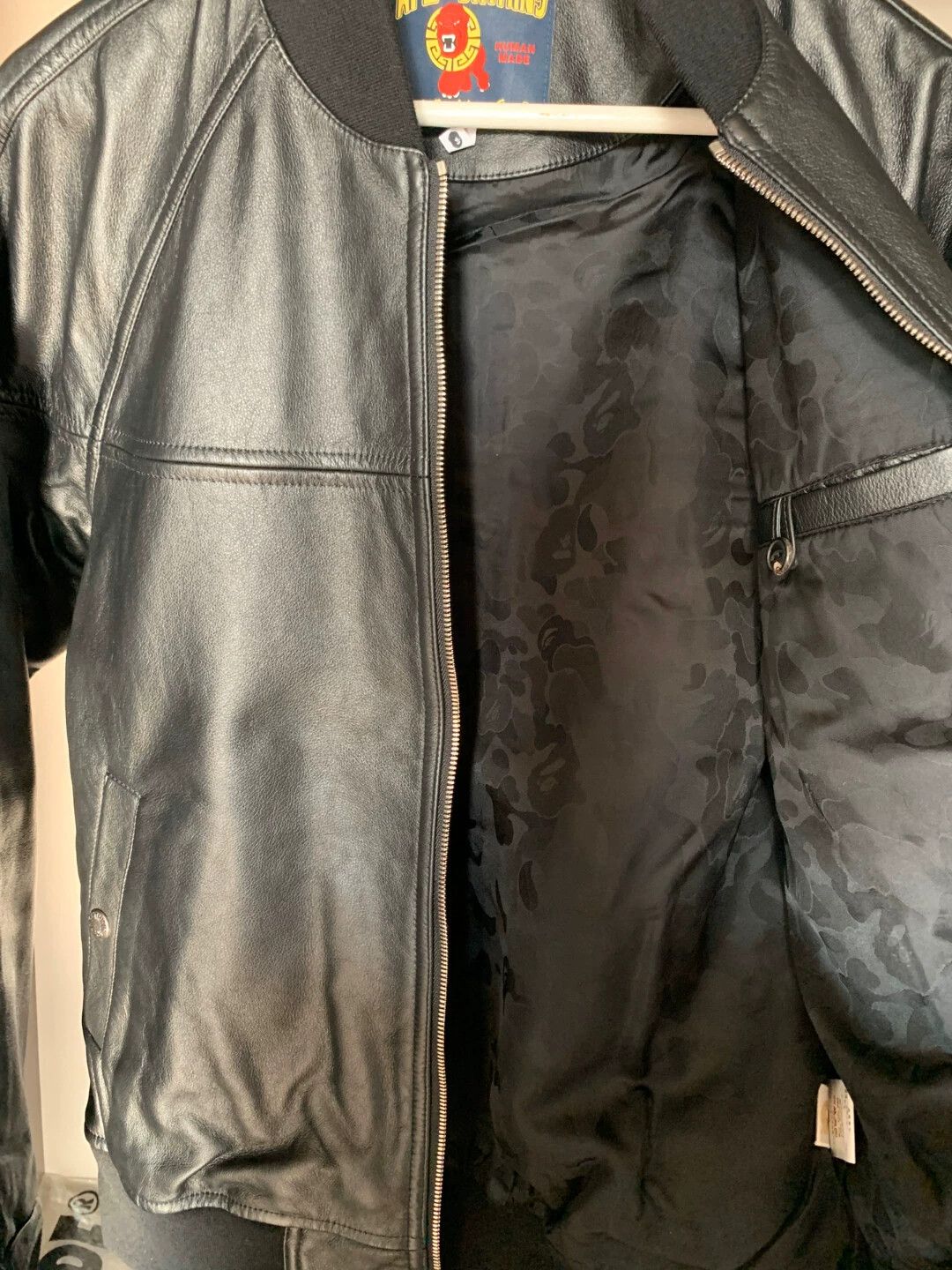 Human Made Human Made BAPE Cowhide Flight Jacket Size M Size US M / EU 48-50 / 2 - 7 Thumbnail