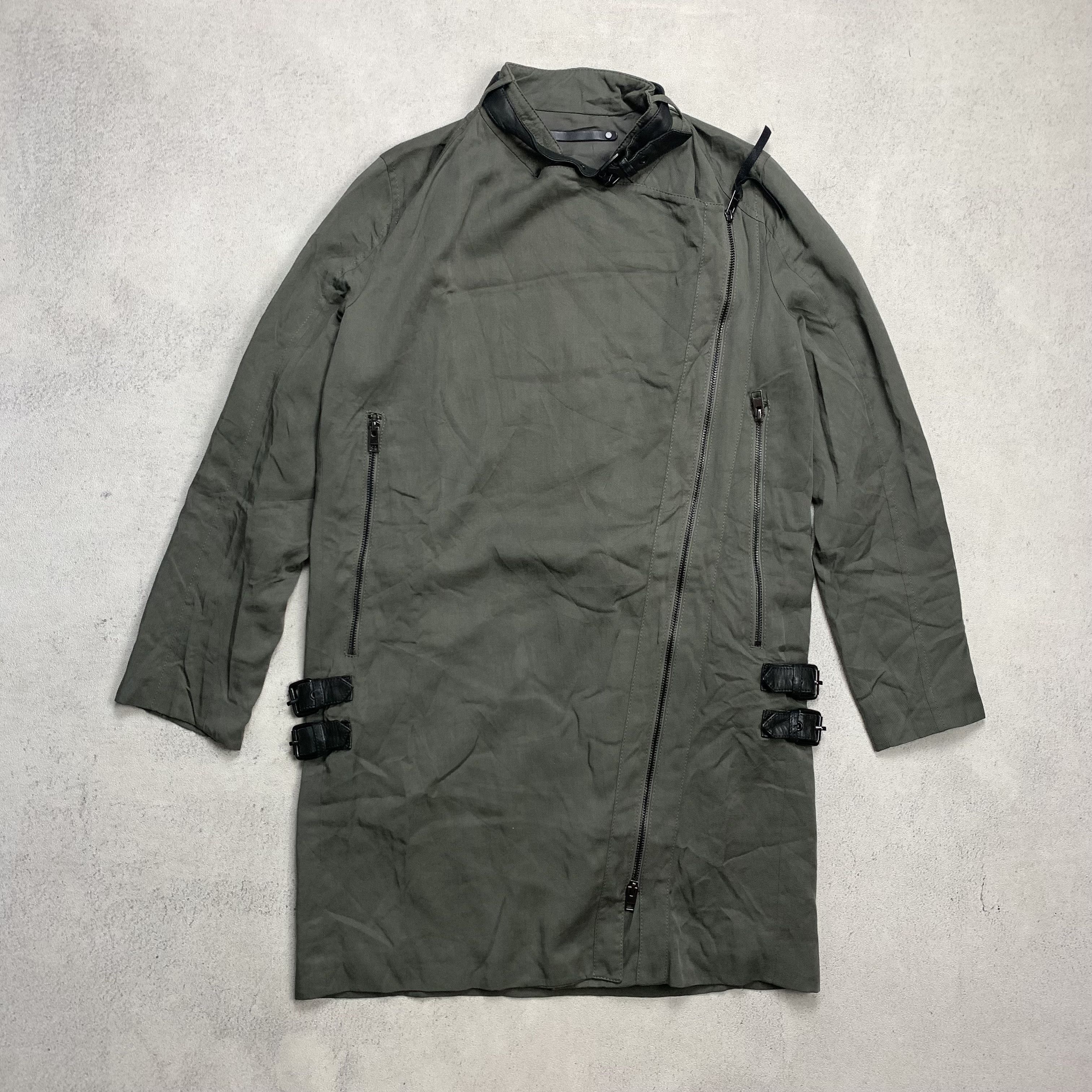 Allsaints Allsaints Wren Biker Coat Jacket Zip Up Size S / US 4 / IT 40 - 1 Thumbnail
