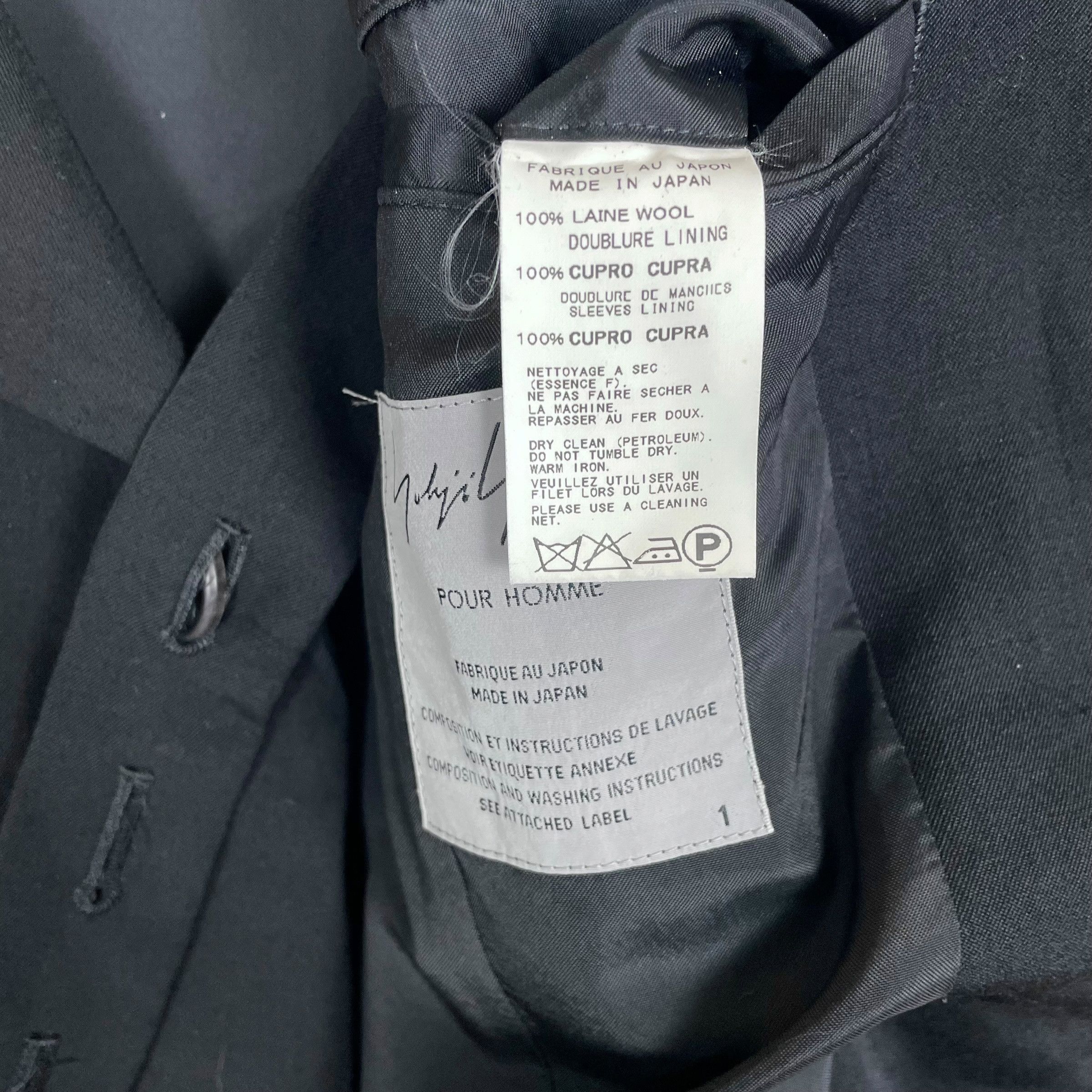 Yohji Yamamoto Yohji Yamamoto Pour Homme A/W 2011 Double Breasted Coat Size US S / EU 44-46 / 1 - 15 Thumbnail