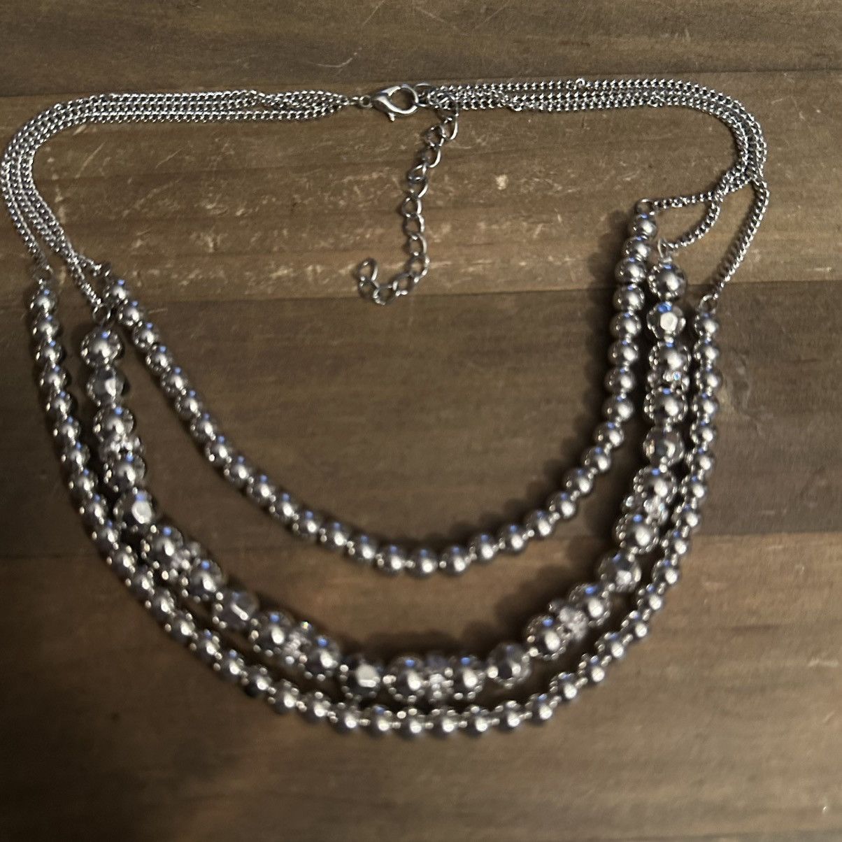 Other Multi strand layered silver ball bead necklace Size ONE SIZE - 2 Thumbnail