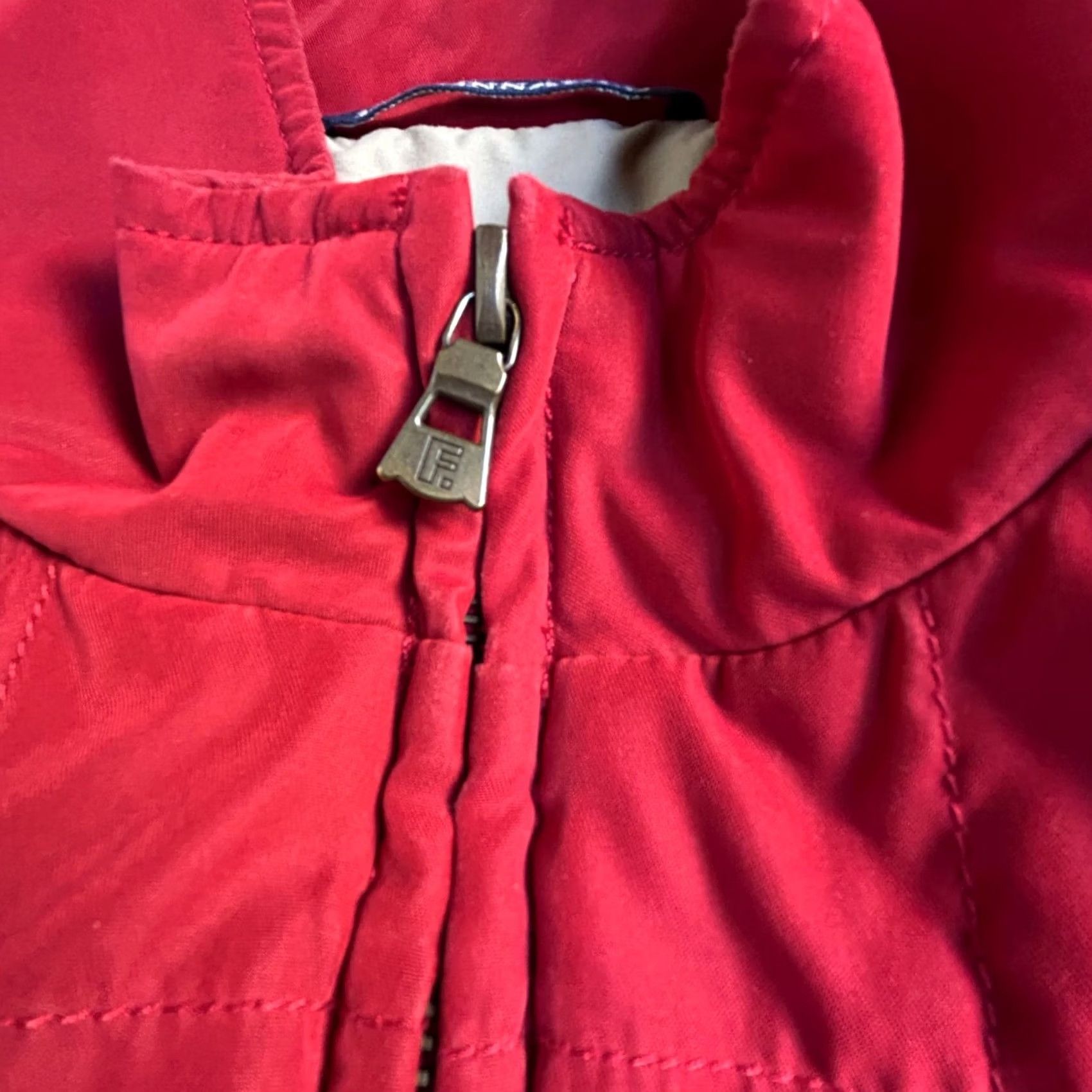 Faconnable Façonnable Vest Women XL Red Quilted Padded Zip Up Outerwear Sleeveless Lightweight Pockets Size XL / US 12-14 / IT 48-50 - 5 Thumbnail