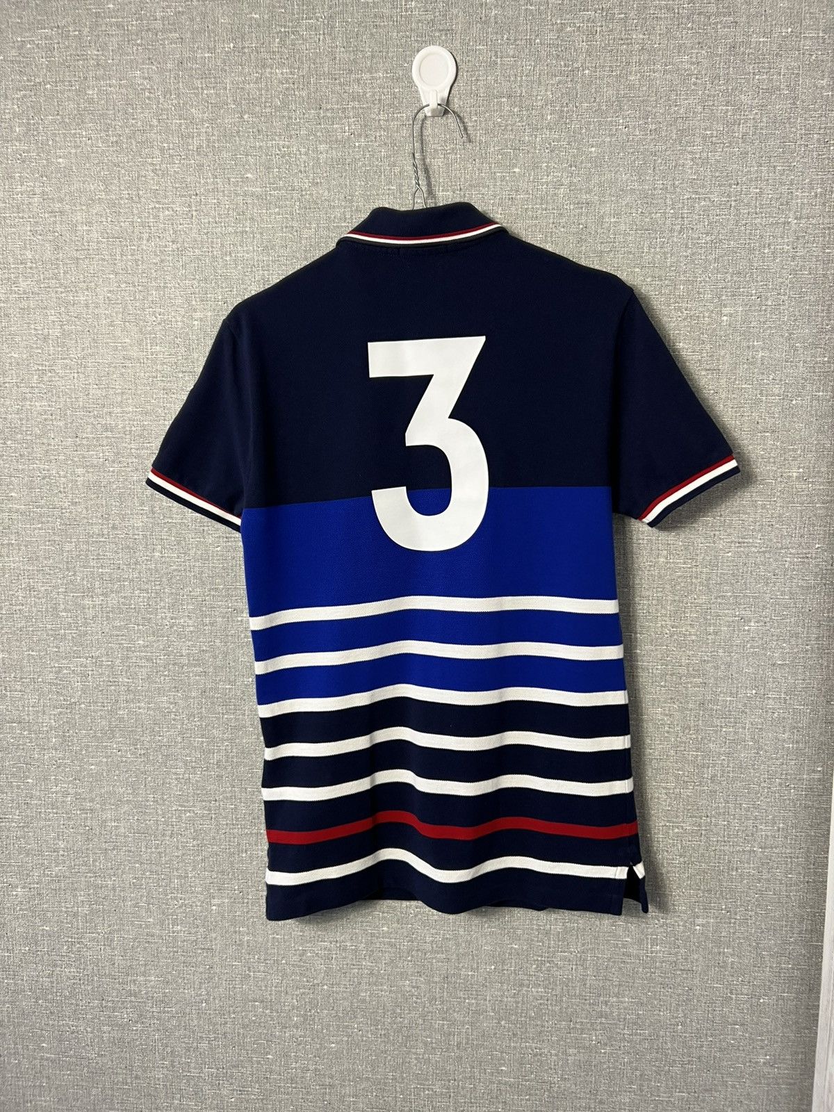 Polo Ralph Lauren × Vintage Rare Polo Ralph Lauren France 3 Big Logo Polo Shirt Size US XS / EU 42 / 0 - 8 Thumbnail