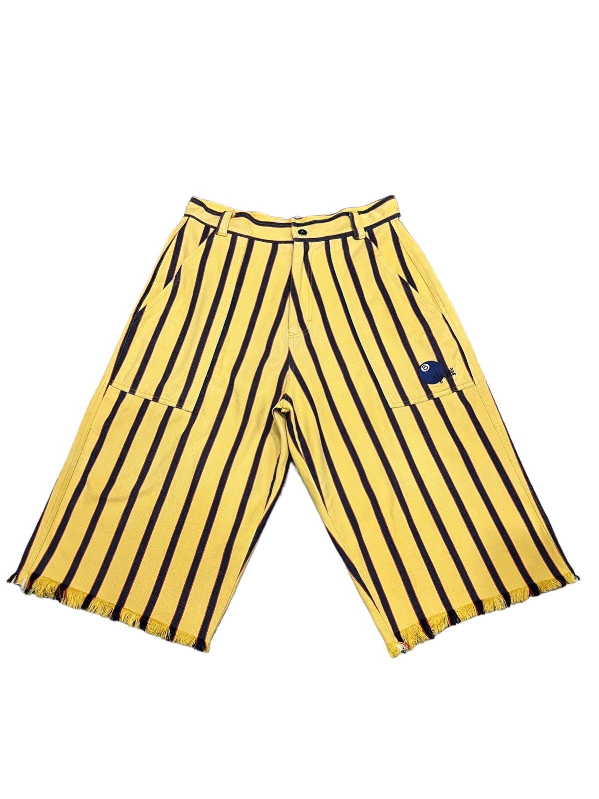 Eight X 🔥VERY RARE🔥Vintage 90’s EIGHT BALL Stripes BAGGY Shorts Size US 31 - 1 Thumbnail