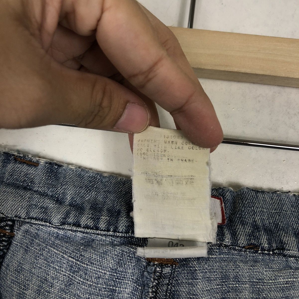 Denime 🔥OVER SIZED DISTRESSED DENIM JEANS MAX & CO RARE DESIGNER Size US 28 / EU 44 - 17 Thumbnail