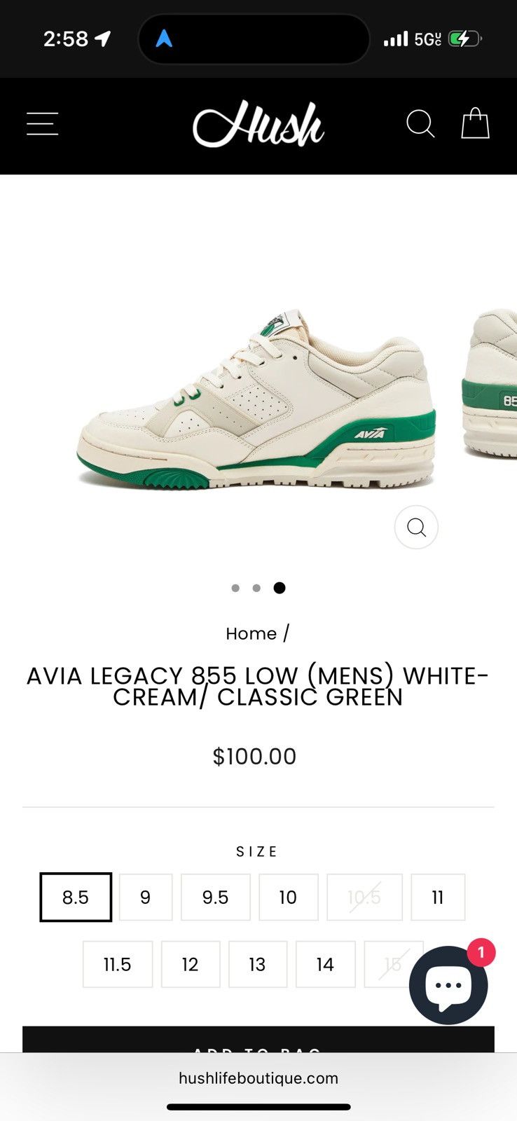 Avia Avia Legacy 855 Low Men White Cream Classic Green Size 12 Size US 12 / EU 45 - 11 Thumbnail