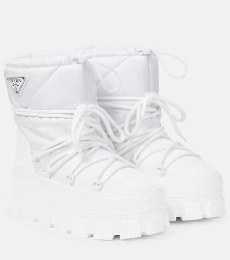 Prada o1B3y1r0426 Platform Snow Boots in White Size US 11 / IT 41 - 1 Thumbnail