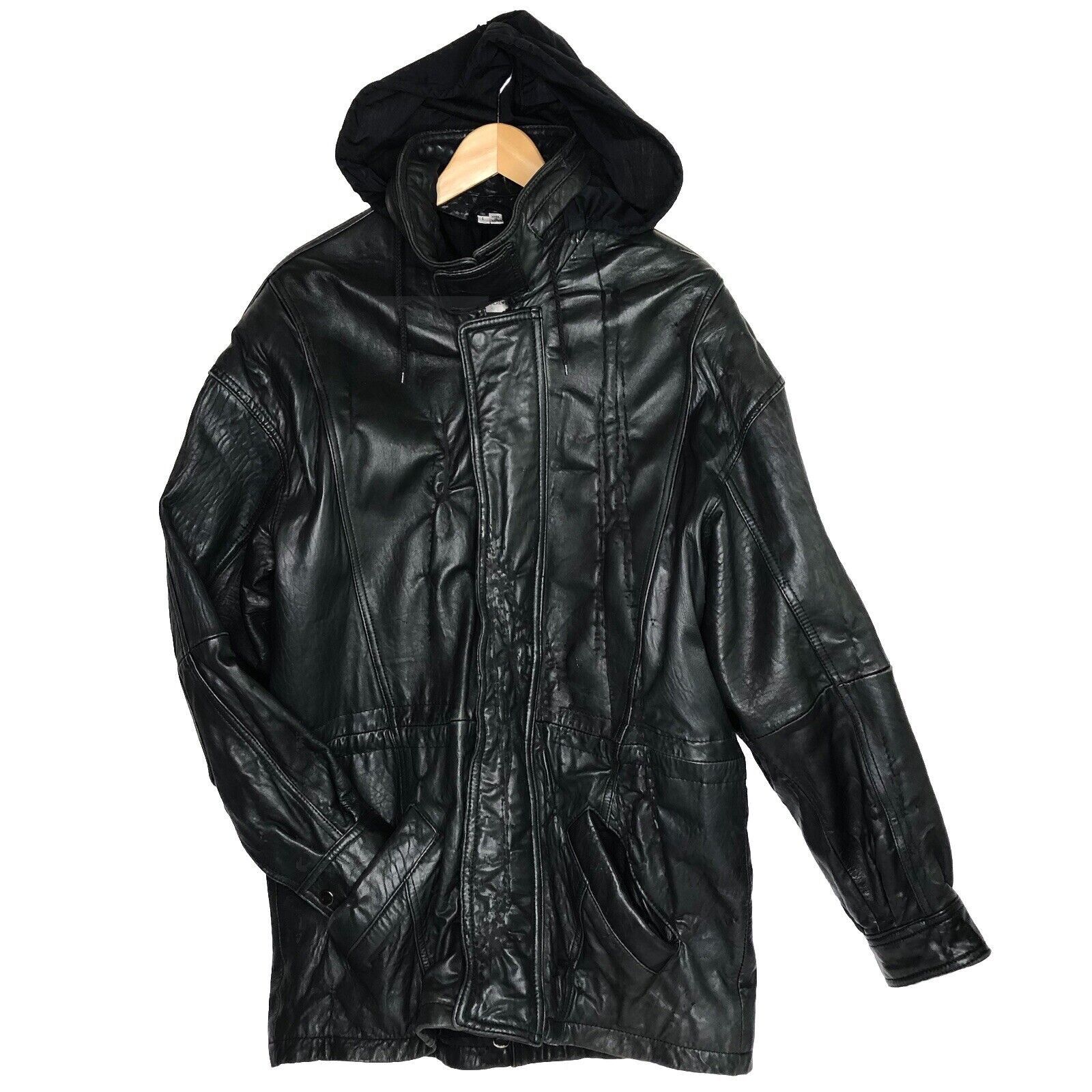 Andrew Marc Andrew Marc Black Soft Leather Jacket Sz L Elbow Patches Size US L / EU 52-54 / 3 - 1 Thumbnail