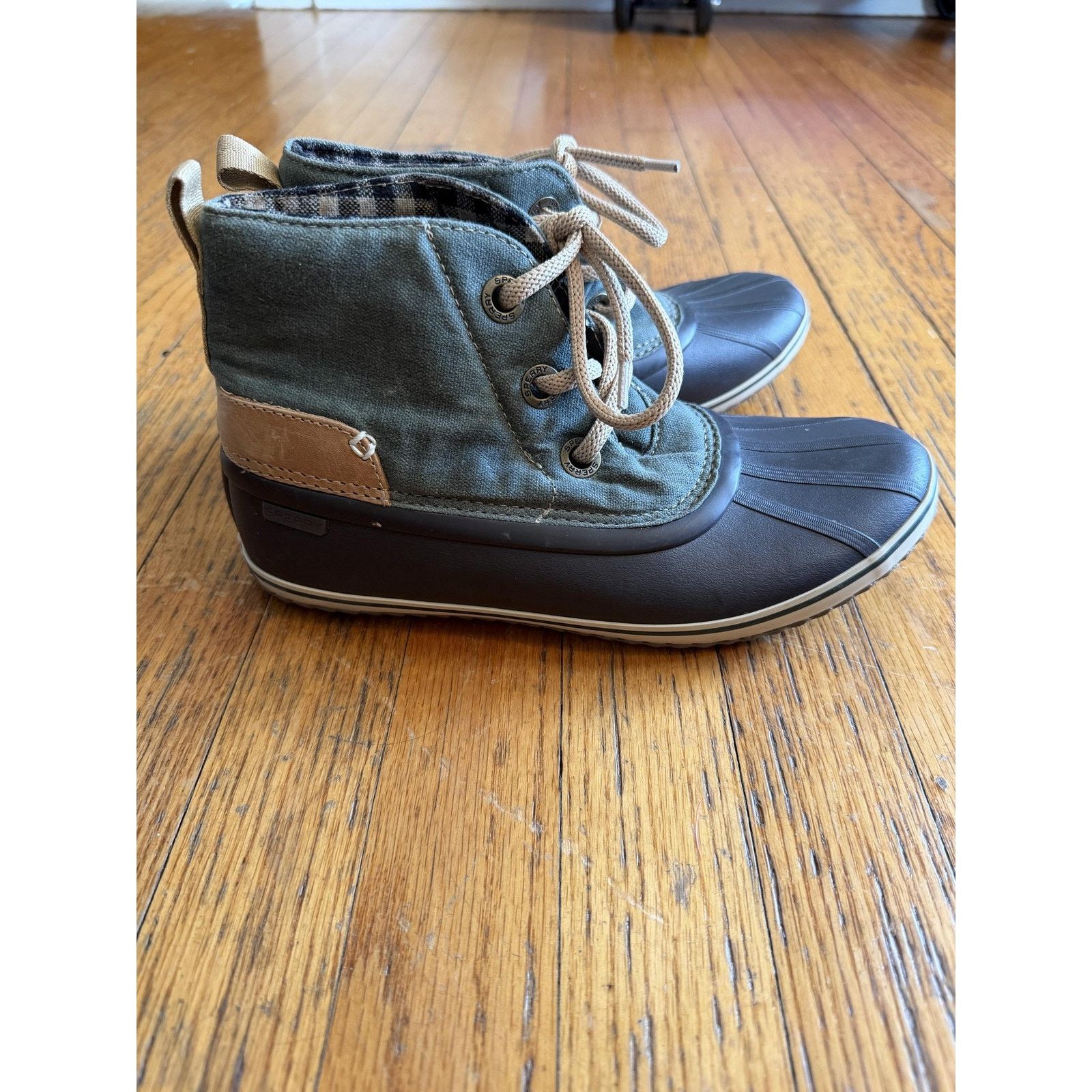 Sperry Sperry Boots Womens Size 8.5 Green Duck Ankle Rain Plaid Size US 6.5 / IT 36.5 - 3 Thumbnail