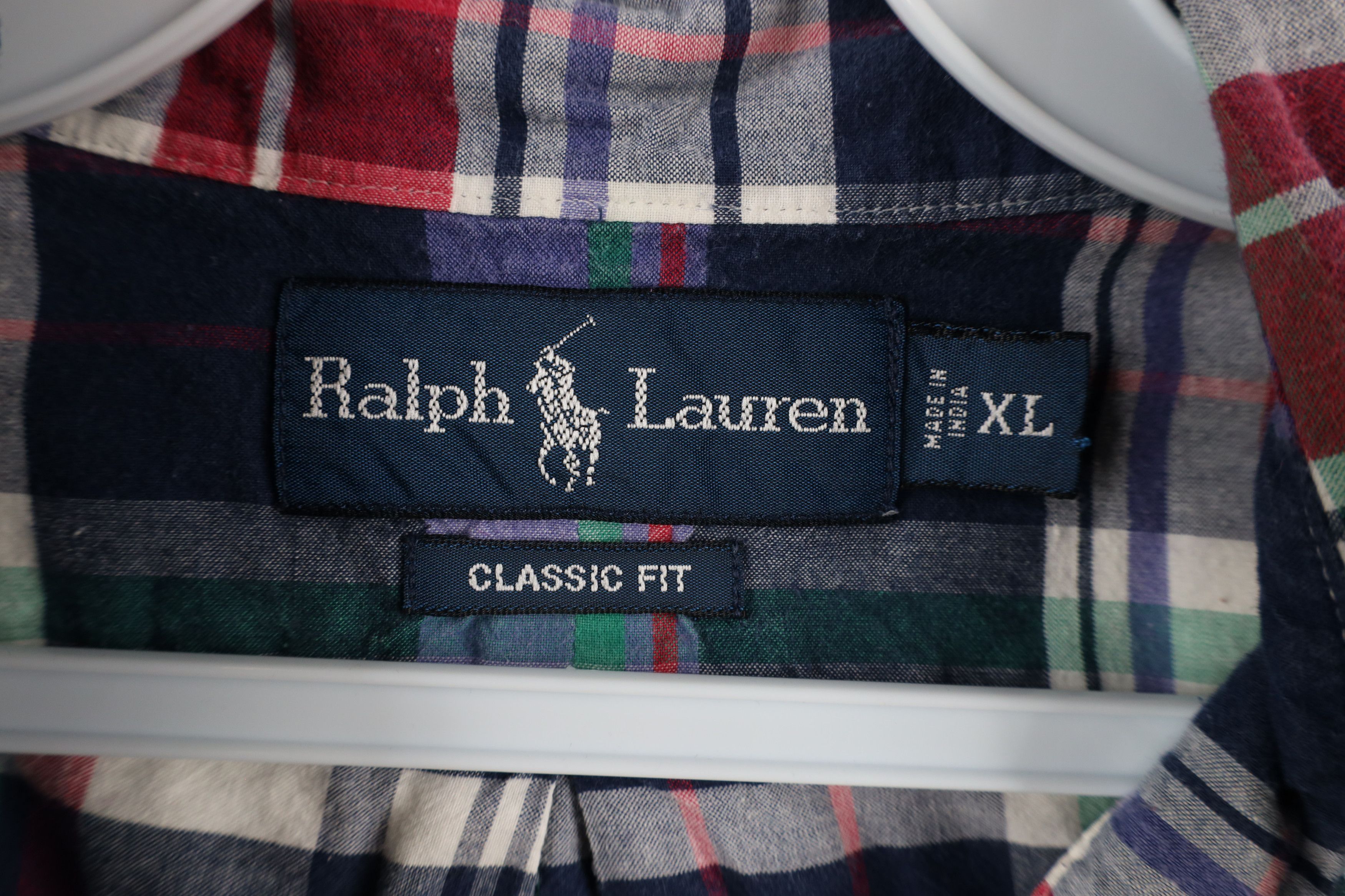 Ralph Lauren × Vintage Vintage 90s Ralph Lauren Short Sleeve Collared Button Shirt Size US XL / EU 56 / 4 - 5 Thumbnail