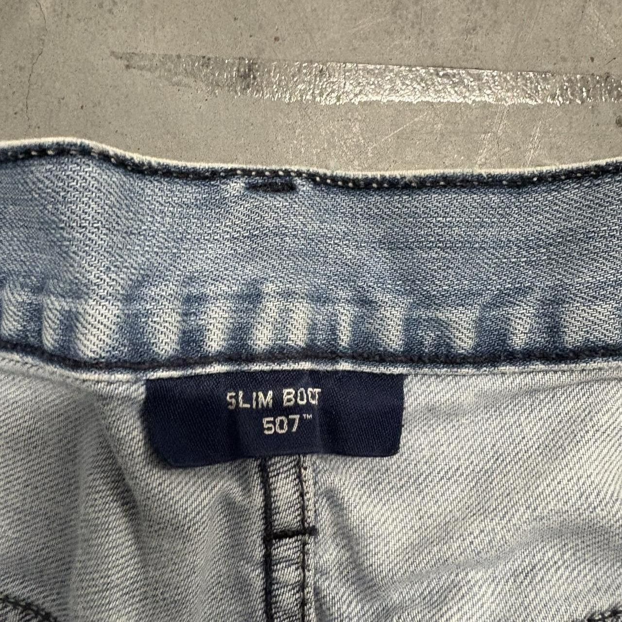 Vintage Crazy Vintage Y2K/2000s Baggy Wideleg Ripped Light Wash Distressed Denim Jeans! Size US 36 / EU 52 - 8 Thumbnail
