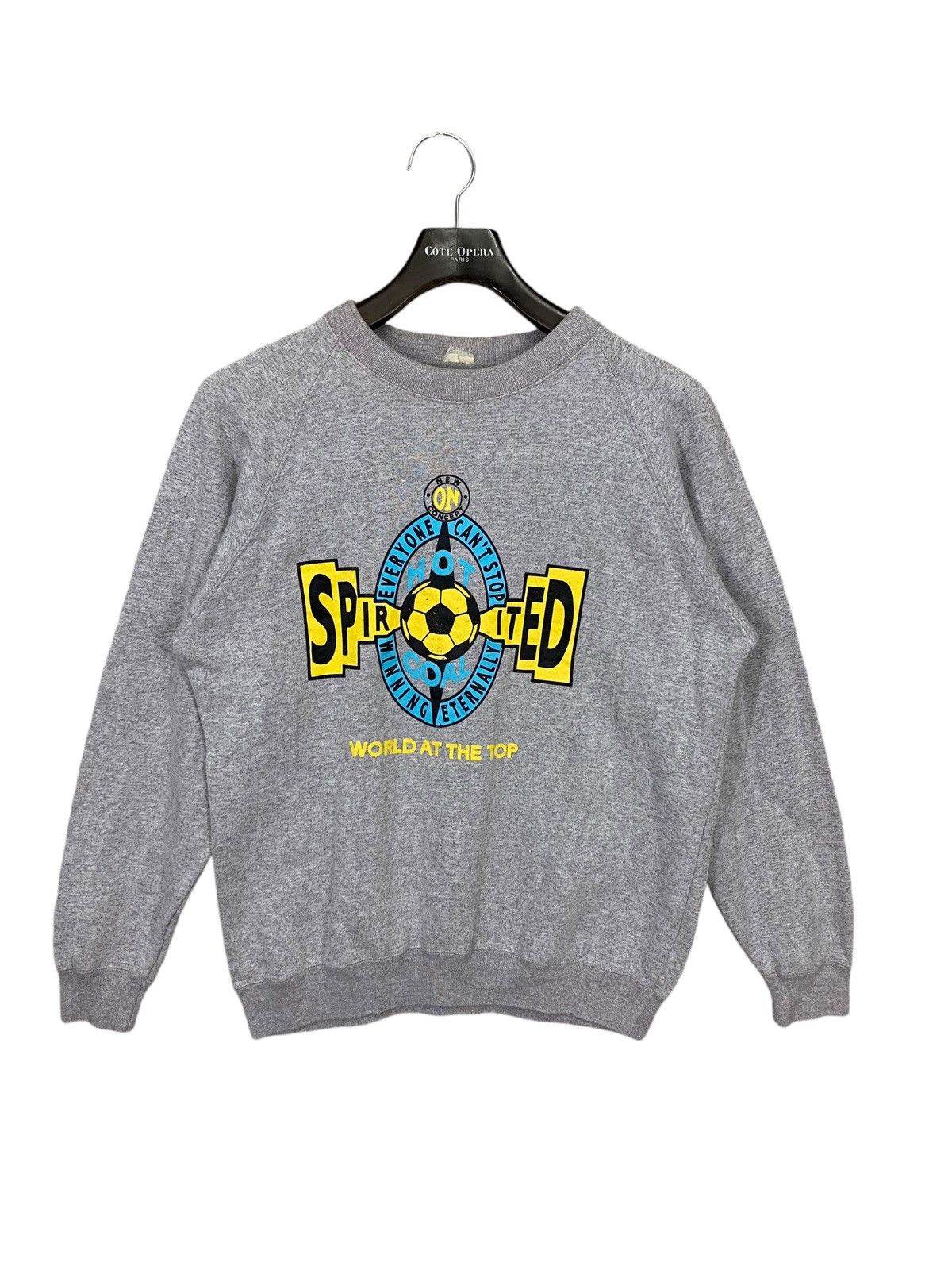 Vintage Vintage 90s football university club sweatshirt crewneck Size US L / EU 52-54 / 3 - 1 Thumbnail