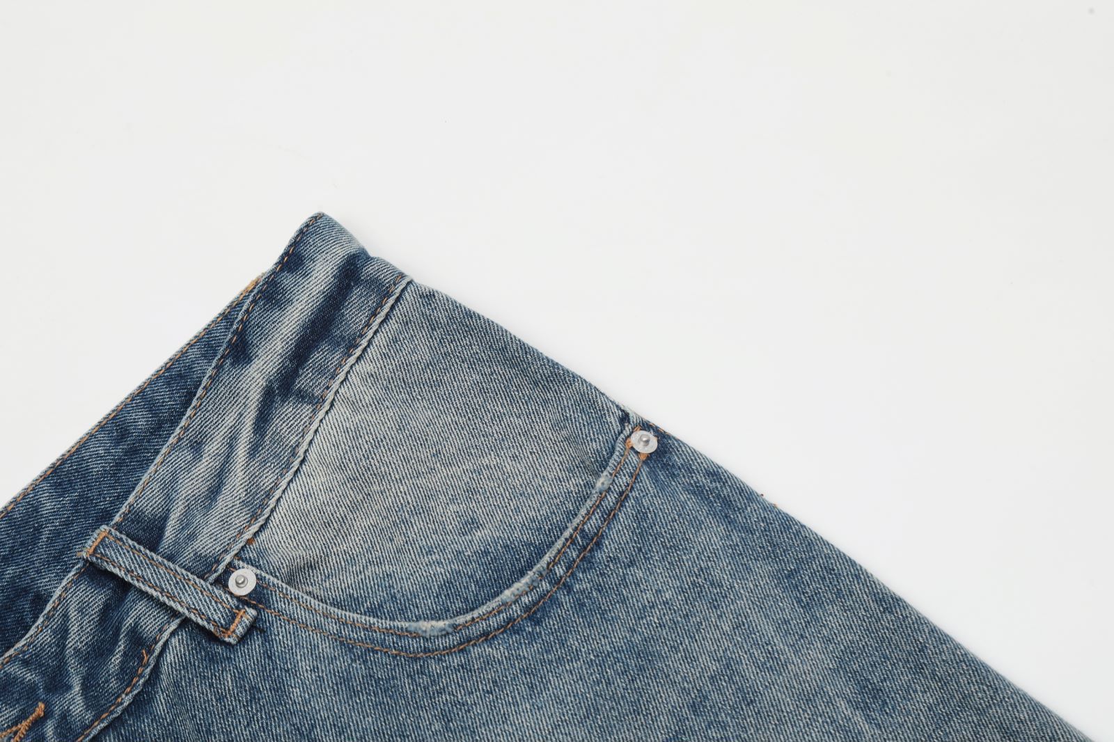 Japanese Brand × Jean Casual washed retro loose flared wide-leg jeans Size US 32 / EU 48 - 6 Thumbnail