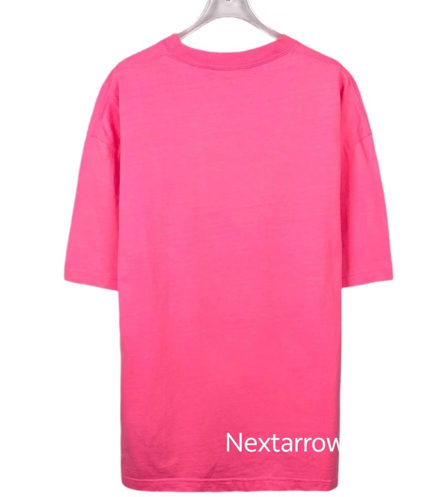 Balenciaga Balenciaga logo letter embroidery round neck pink cotton s Size US M / EU 48-50 / 2 - 2 Thumbnail