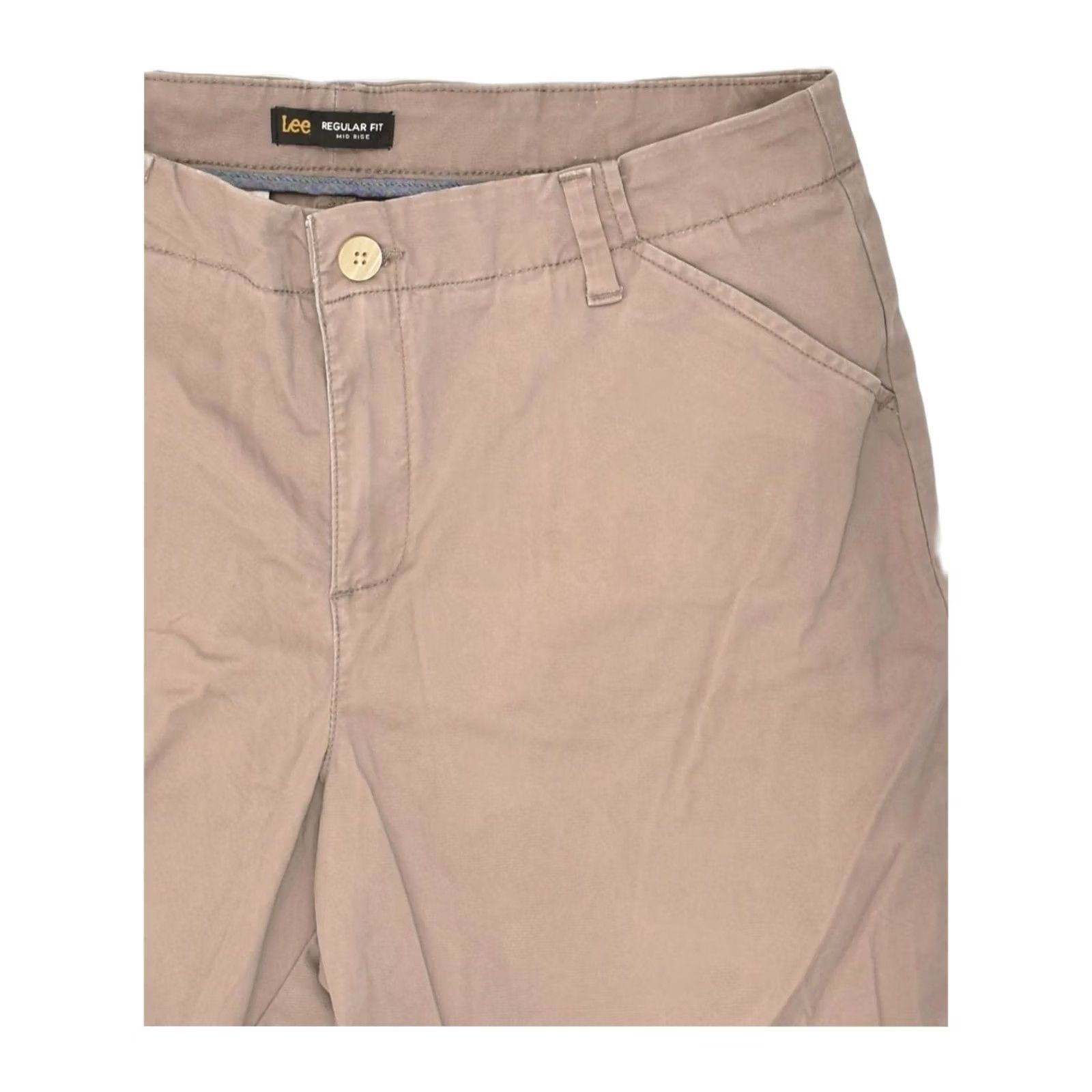 Lee VINTAGE LEE Womens Casual Shorts US 16 2XL W34 Brown Cotton LK09 Size 40" / US 18 - 4 Thumbnail