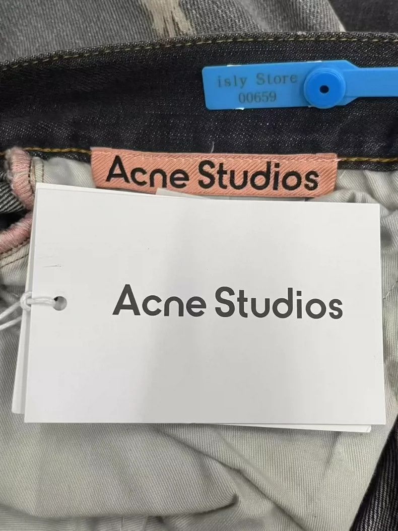 Acne Studios Acne Studios Blue washed low-waisted wide-leg jeans Size US 32 / EU 48 - 4 Thumbnail