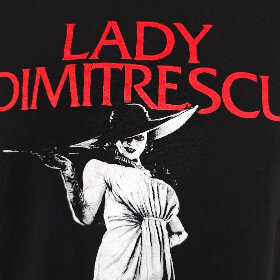 Vintage Resident Evil Lady Dimitrescu T Shirt Mens Small Black Horror Video Game Size US S / EU 44-46 / 1 - 3 Thumbnail