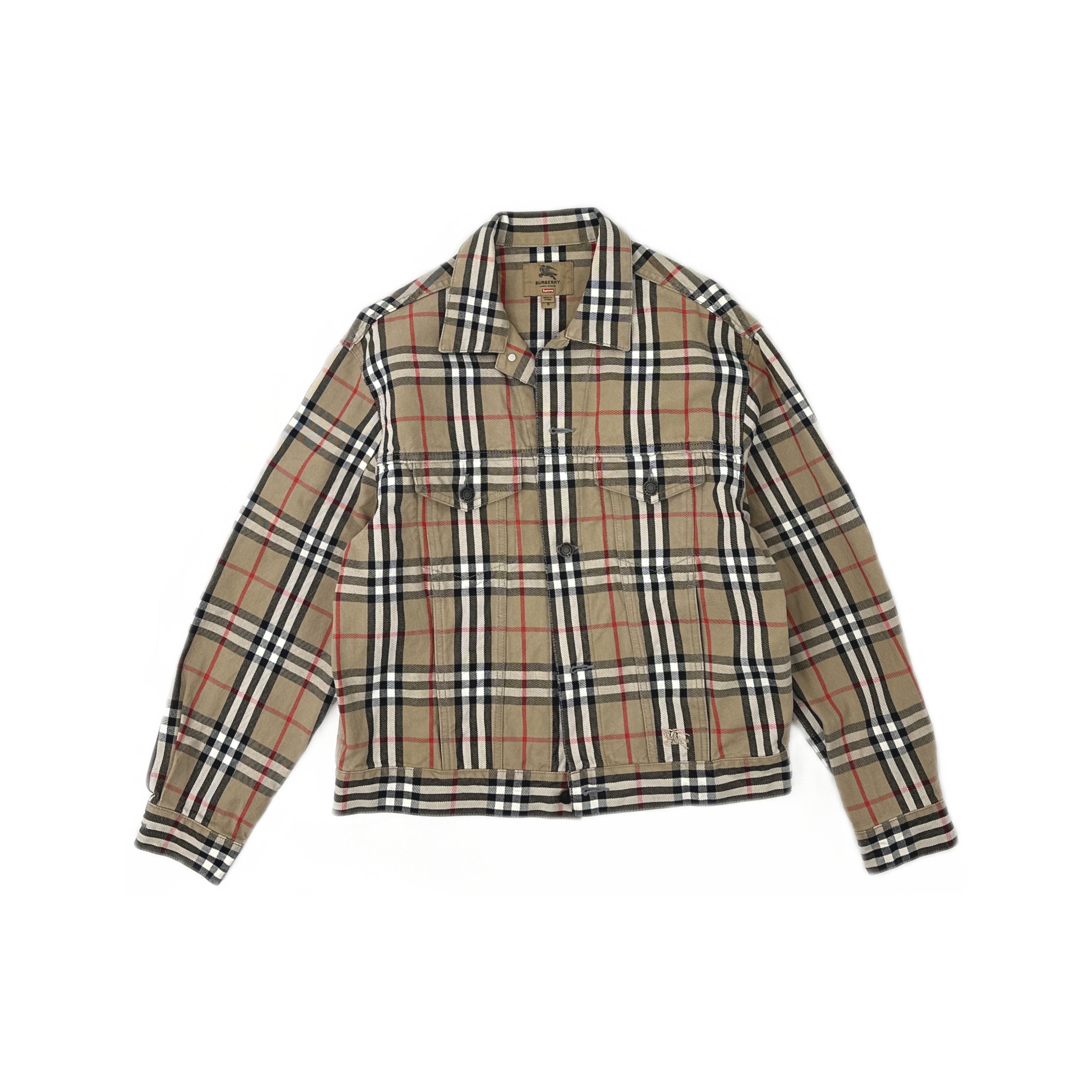 Burberry × Supreme Burberry x supreme denim jacket Spring/summer