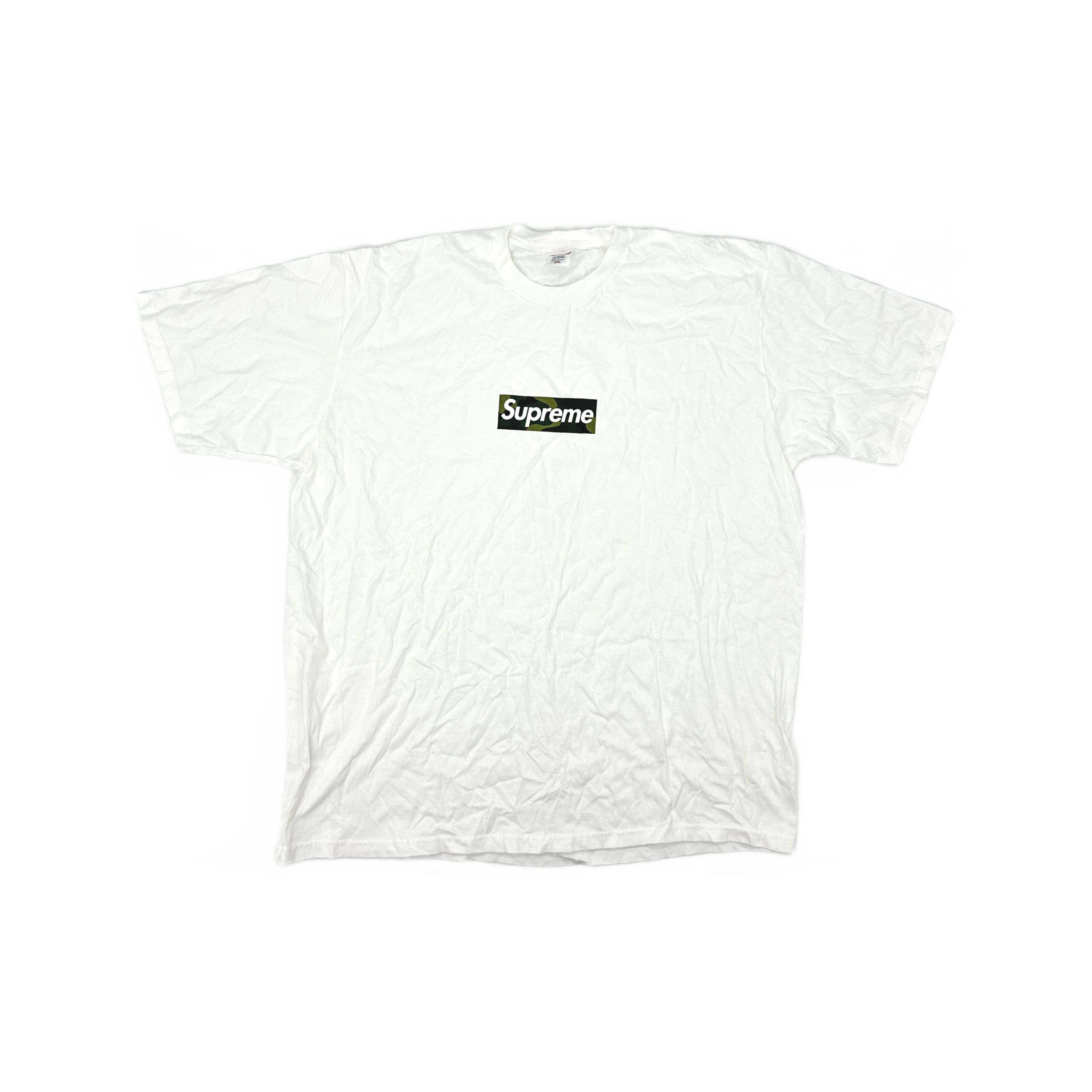 Supreme Supreme FW23 Camo Box Logo Tee White | Grailed