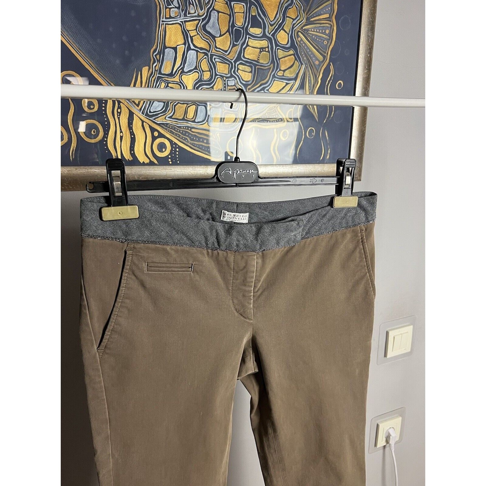 Brunello Cucinelli Brunello Cucinelli Brown Cropped Skinny Pants Size IT 42 US Size 28" / US 6 / IT 42 - 4 Thumbnail
