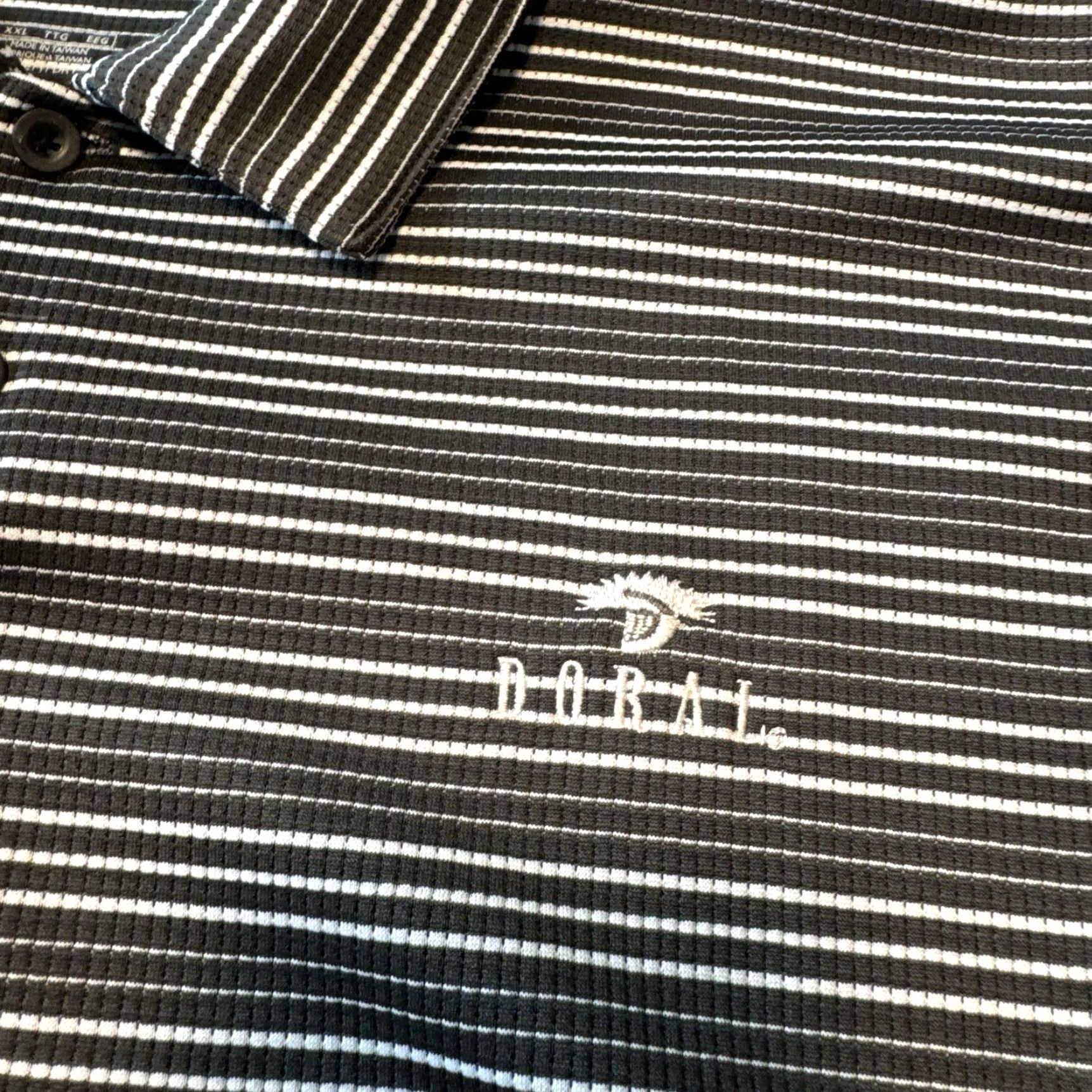 Nike Nike Golf Trump National Doral Polo Shirt Men XL Black White Striped Polo Shirt Men XL Black White Striped Sports Nike Golf Size US XL / EU 56 / 4 - 2 Thumbnail