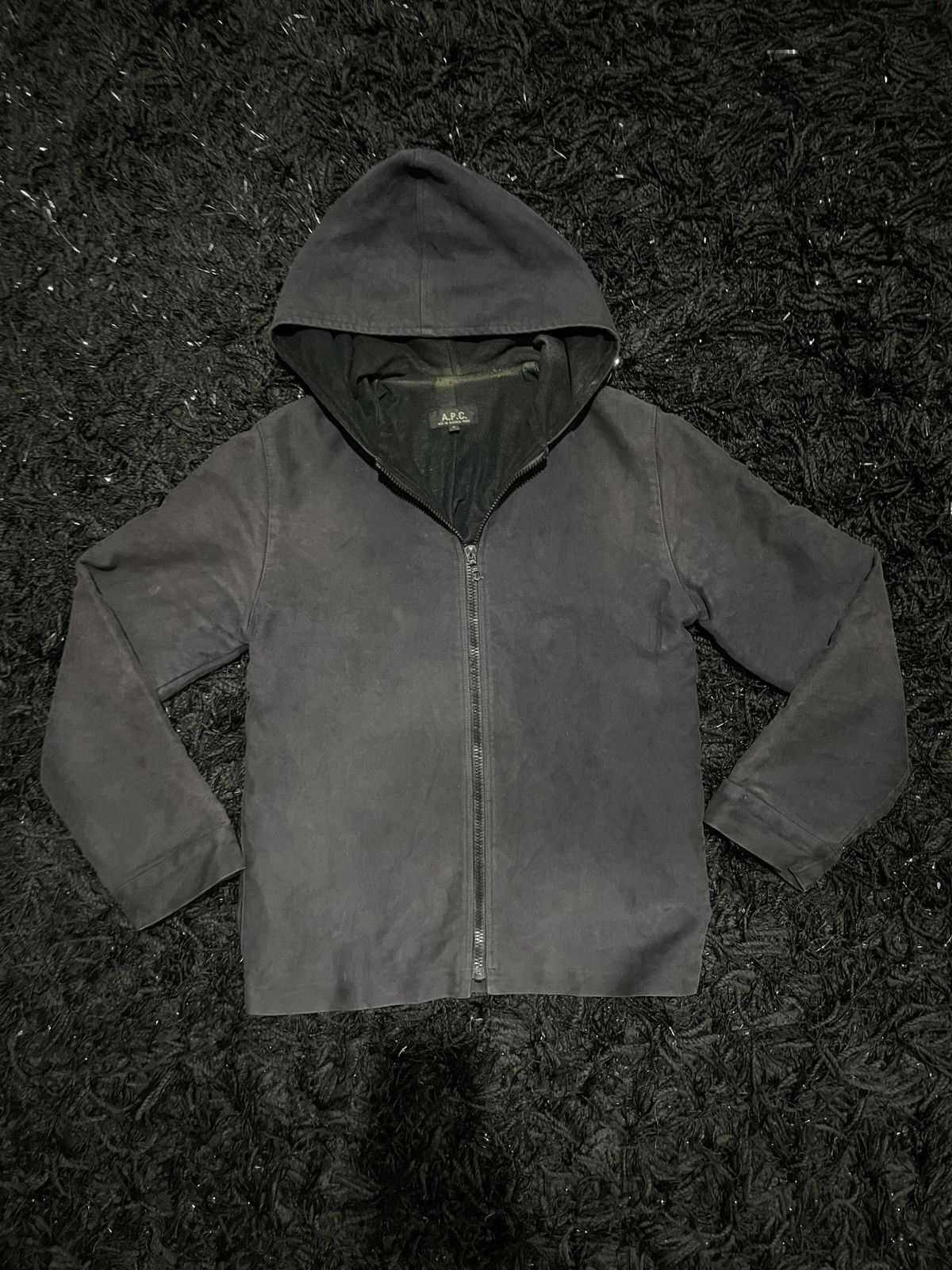 A.P.C. A.P.C. France Designer Chore Hooded workwear RiRi Zip Faded Size US S / EU 44-46 / 1 - 1 Thumbnail