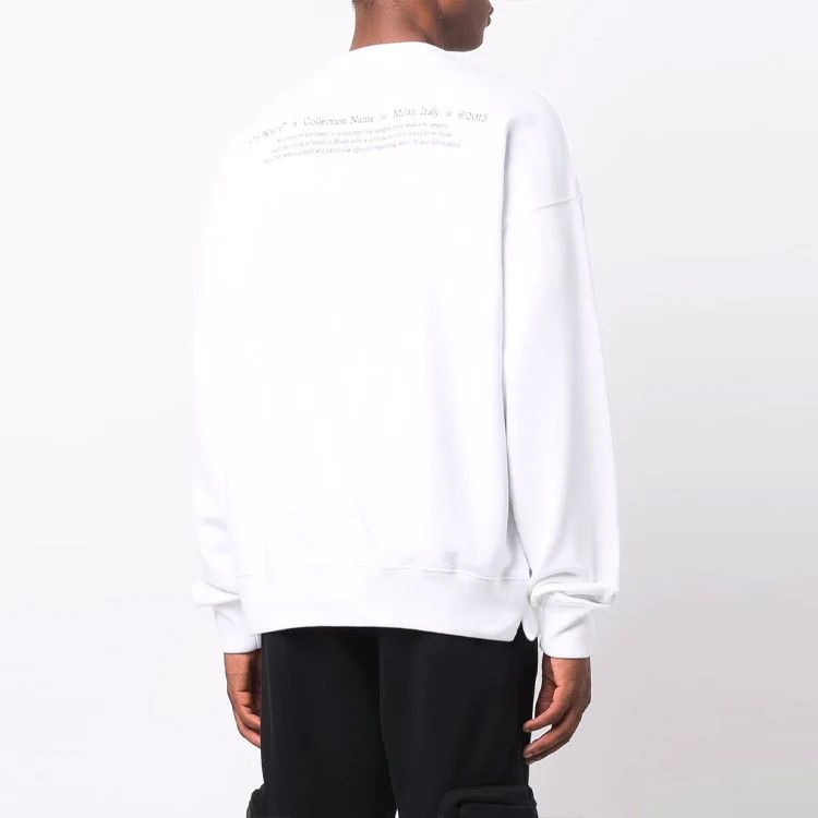 Off-White White Caravaggio Boy Oversized Skate Sweatshirt Size US S / EU 44-46 / 1 - 4 Thumbnail