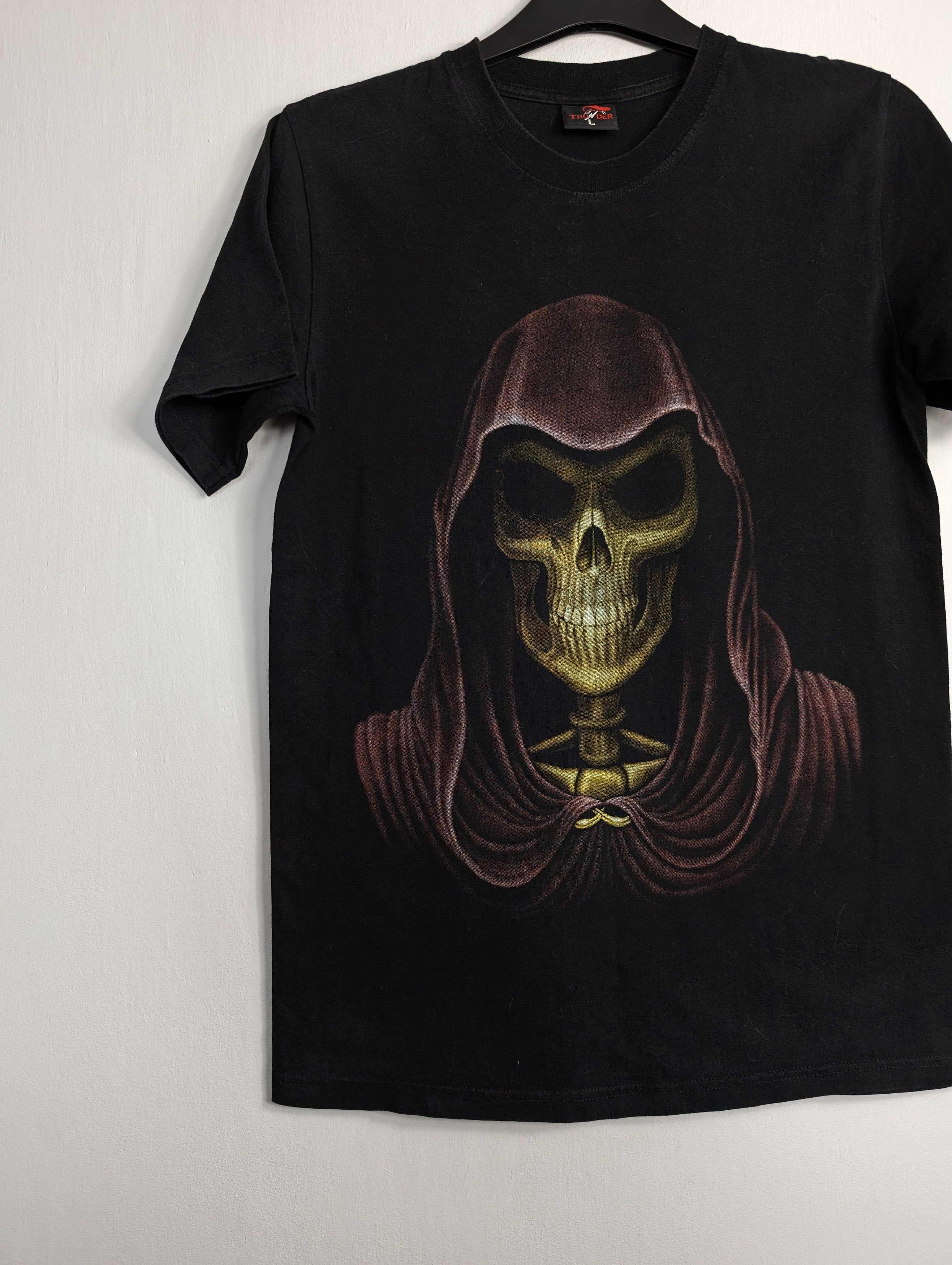Vintage Vintage T-shirt Skull Skeleton Thunder Size US L / EU 52-54 / 3 - 2 Thumbnail