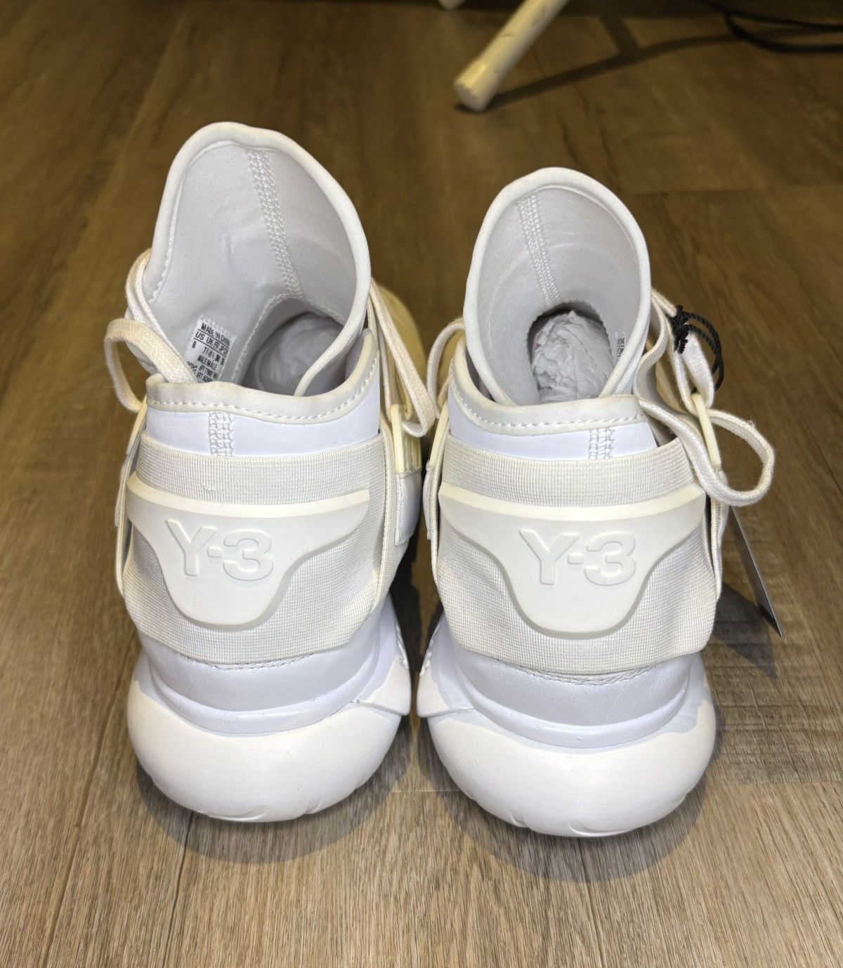 Adidas × Y-3 Adidas x Y-3 Qasa High Triple White 2016 Yohji Yamamoto Size US 8 / EU 41 - 6 Thumbnail