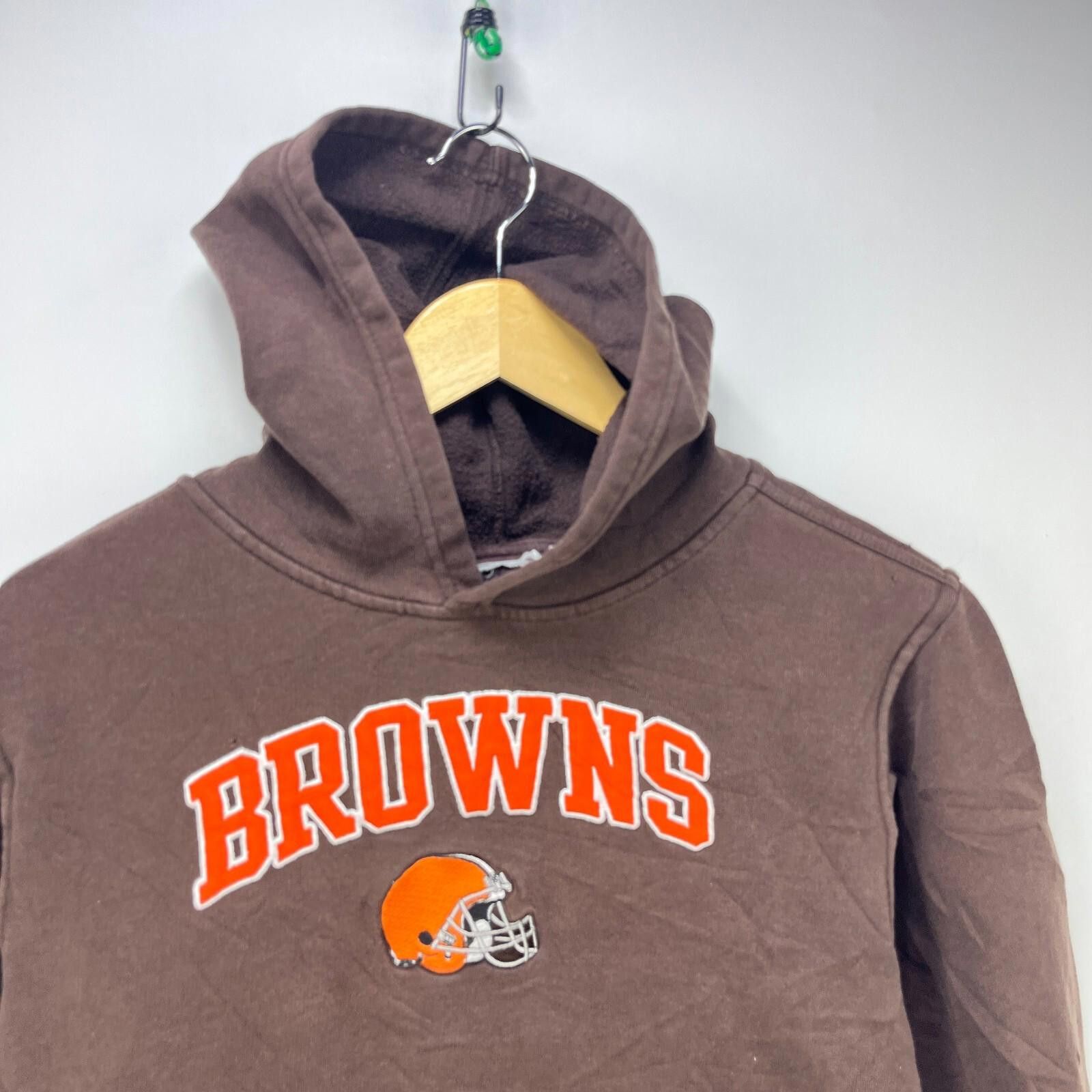 The Unbranded Brand Vintage Cleveland Browns Hoodie Small NFL Size ONE SIZE - 3 Thumbnail