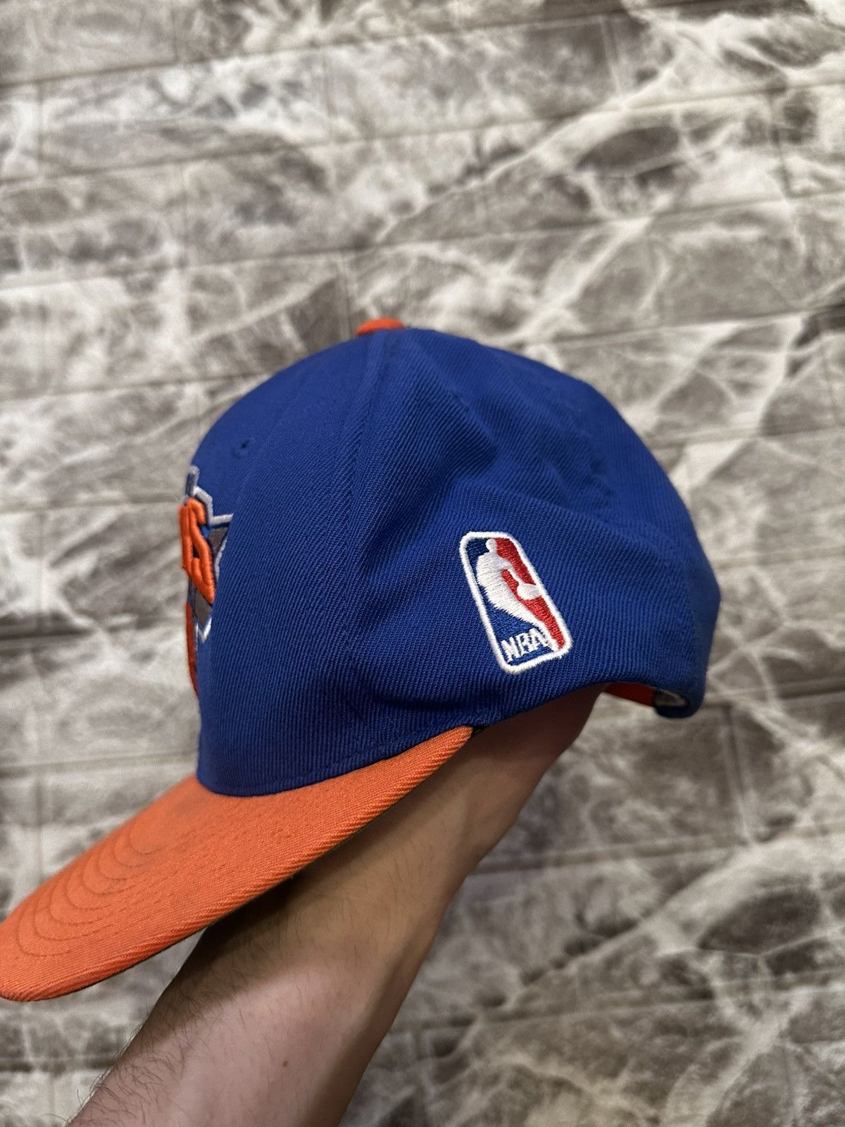 New York Yankees Vintage New York Knicks Snapback Hat - Blue/Orange Size ONE SIZE - 7 Thumbnail