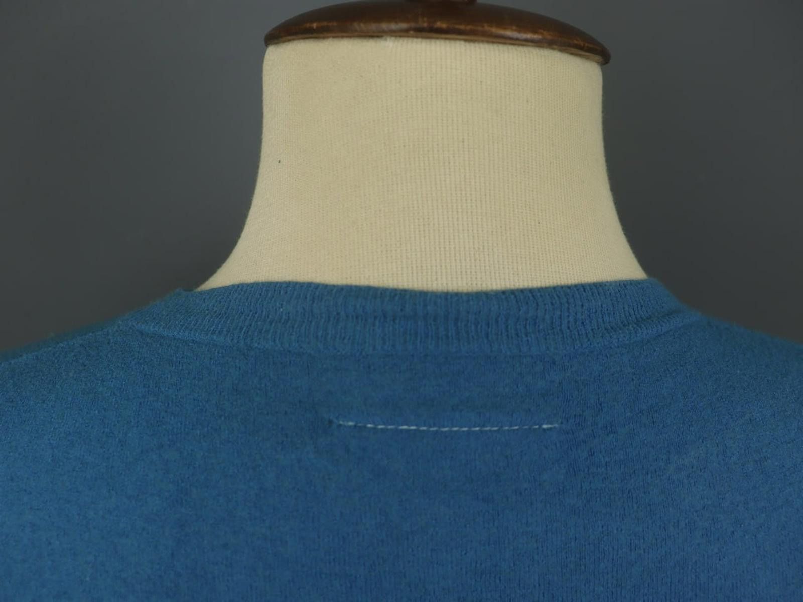 Maison Margiela MM6 Maison Margiela Blue Pullover Sweater Size L Size L / US 10 / IT 46 - 4 Thumbnail