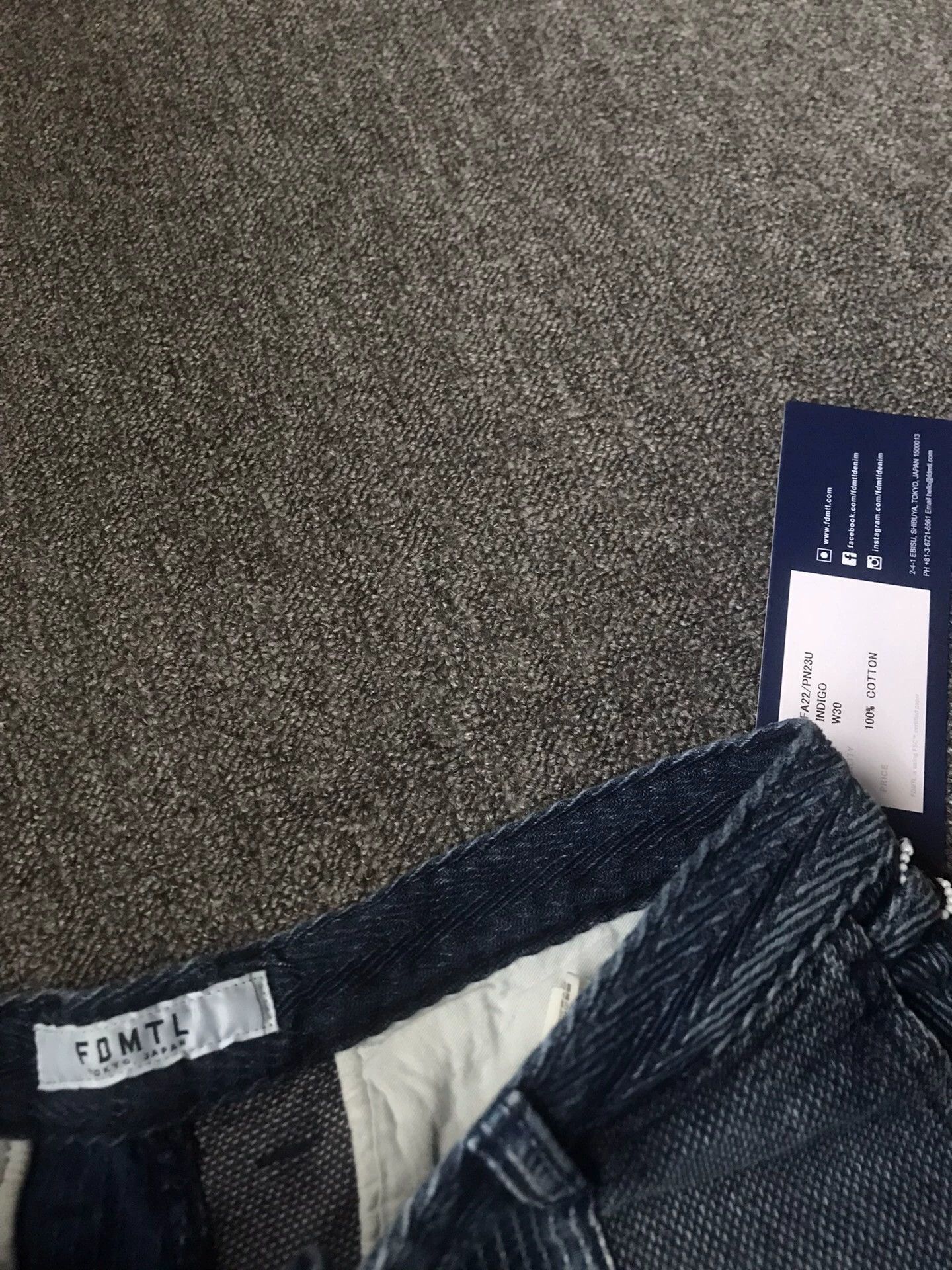 FDMTL FDMTL Color Block Denim Short Japanese Made Size 30 Size US 30 / EU 46 - 4 Thumbnail