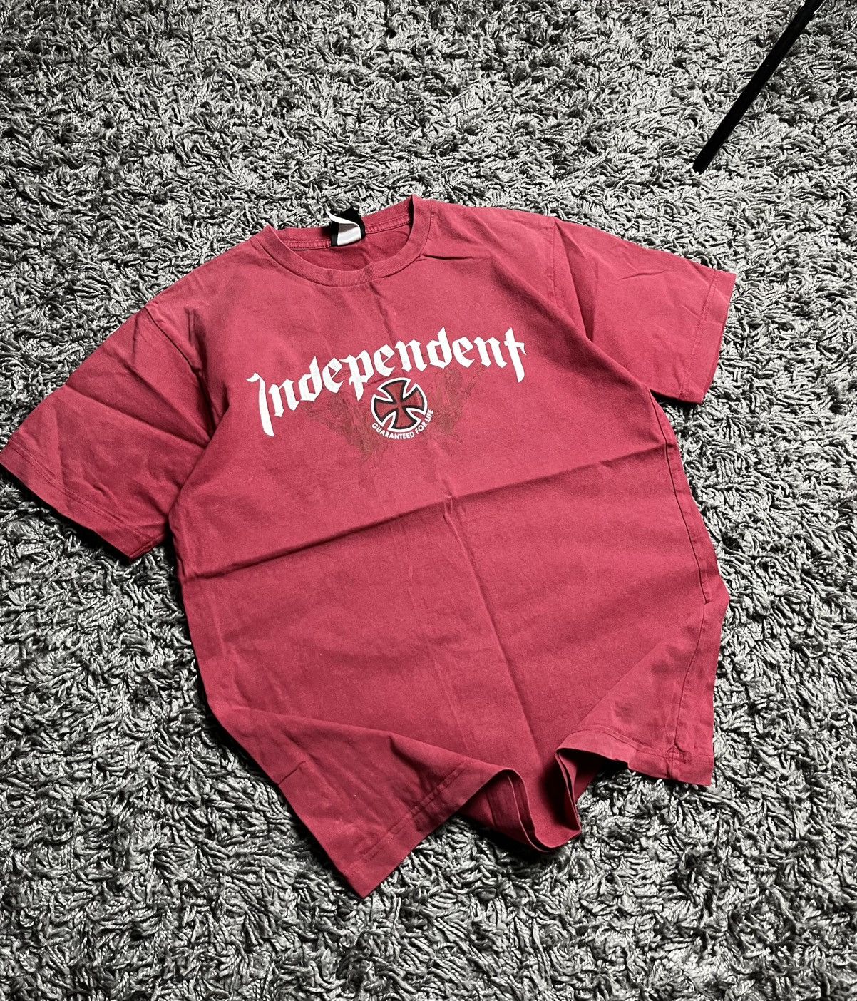 Vintage 90s Independent Skateboard Red Tee Skate Culture