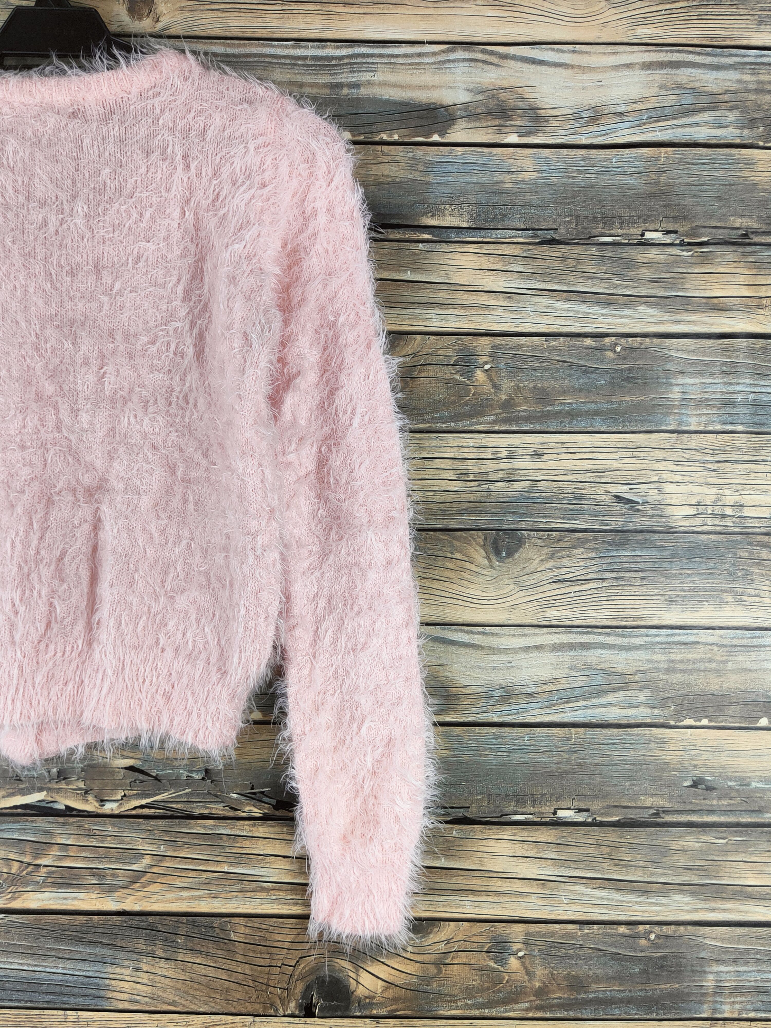Japanese Brand DL Sorridere-Hello Kitty Peach Fur Mohair Knitwear #46-554 Size S / US 4 / IT 40 - 9 Thumbnail