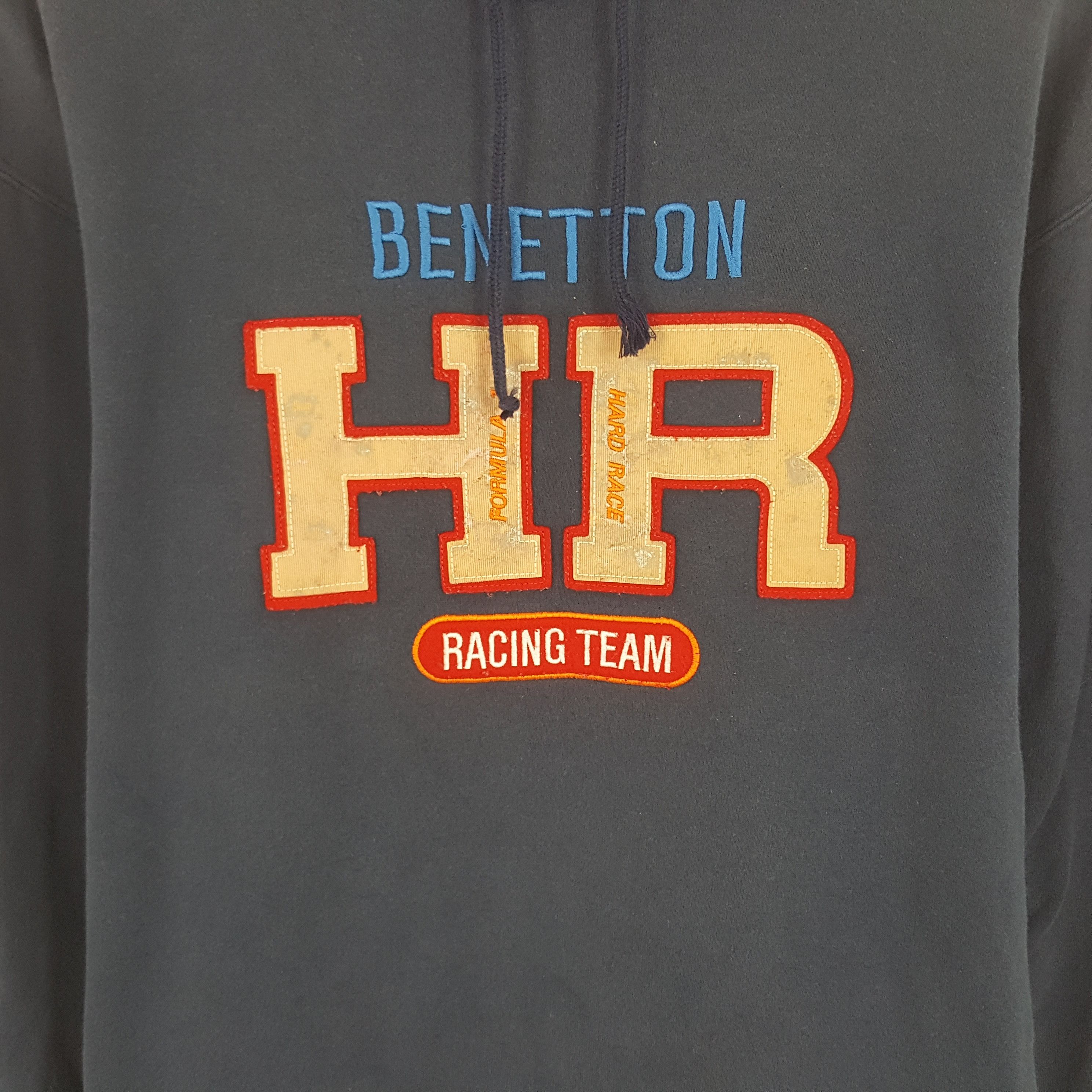 Benetton × Vintage Vintage Benetton HR Racing Team Sweatshirt Size US M / EU 48-50 / 2 - 2 Thumbnail