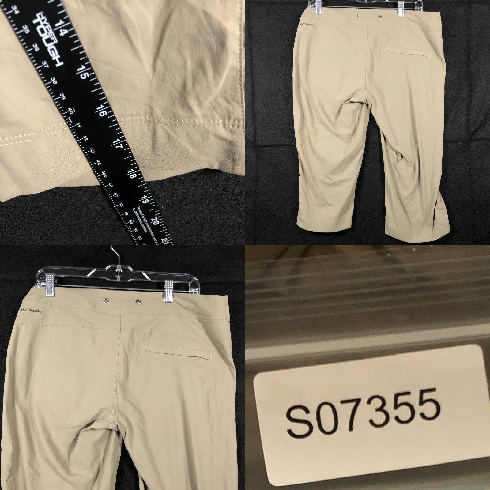 Vintage Columbia Womens Pants Tan Omni Repellency Lined Capri Athletic Stretch 10x18L Size 32" / US 10 / IT 46 - 8 Thumbnail