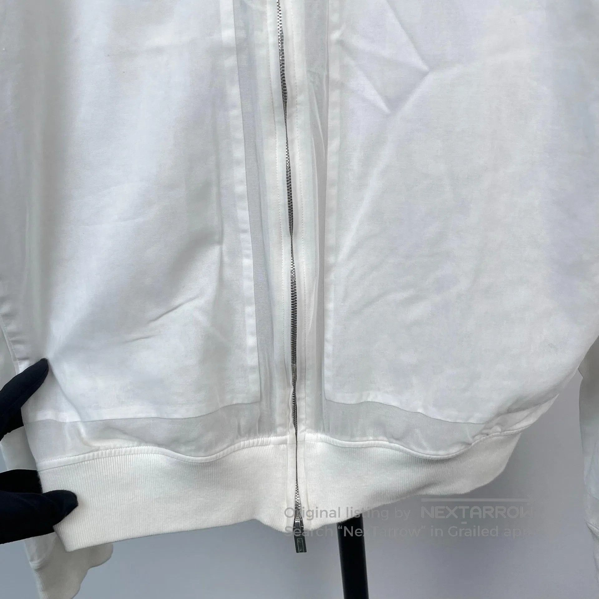 Hermes Hermes size 37 White Silk Lapel Zipper Jacket| Size US S / EU 44-46 / 1 - 3 Thumbnail