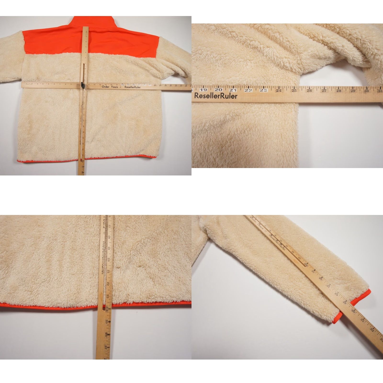 J.Crew VINTAGE JCrew Jacket Womens Large Beige Fleece Sherpa Plush Full Zip Outdoors Ladies Size L / US 10 / IT 46 - 8 Thumbnail