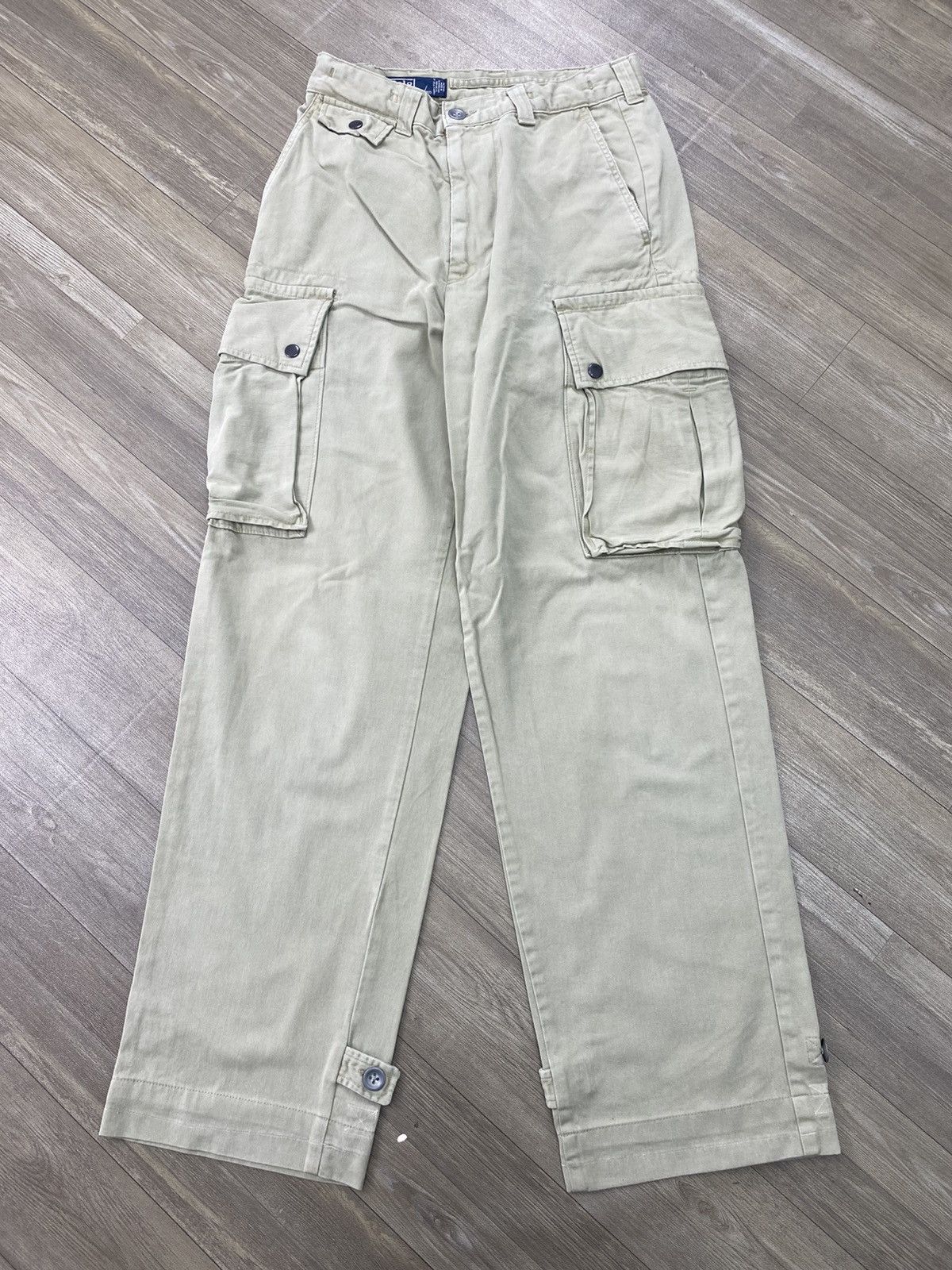 Polo Ralph Lauren Vintage Polo Ralph Lauren Baggy Military 3D Cargo Pants Size US 27 - 1 Thumbnail