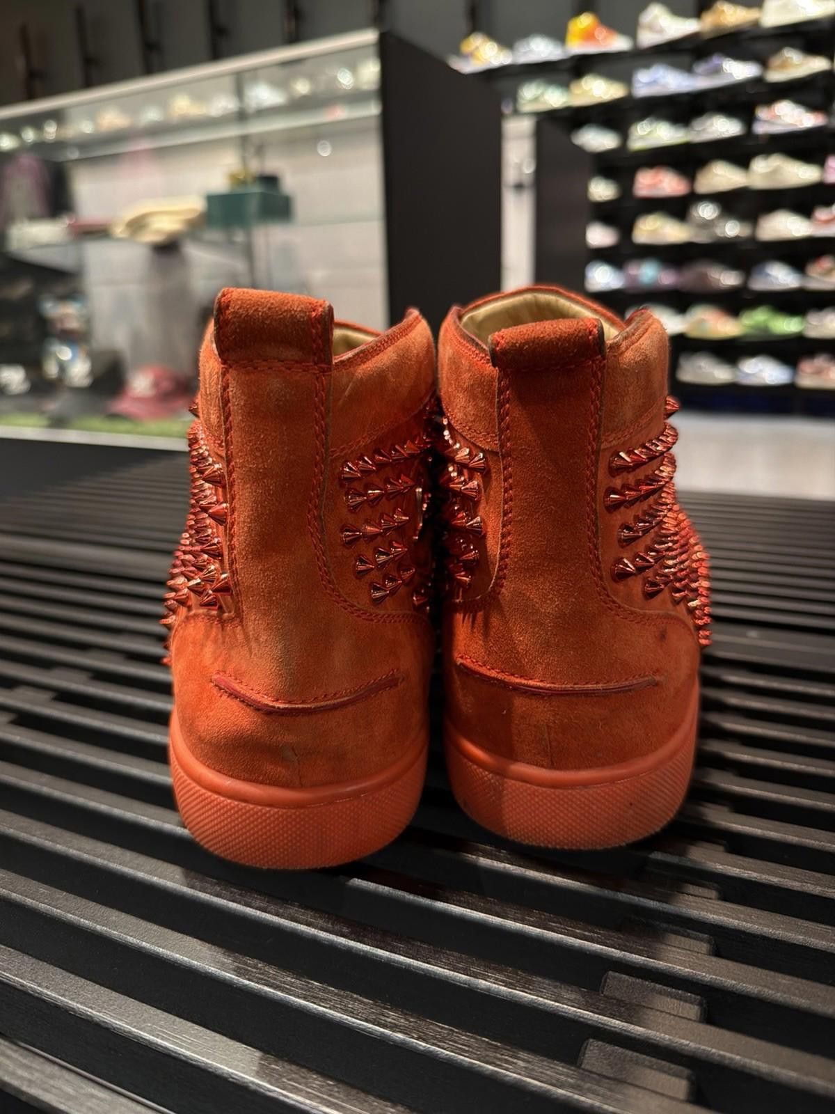 Christian Louboutin Christian Louboutin Red High Top Spike Sneakers 45EU/12US Size US 12 / EU 45 - 9 Thumbnail