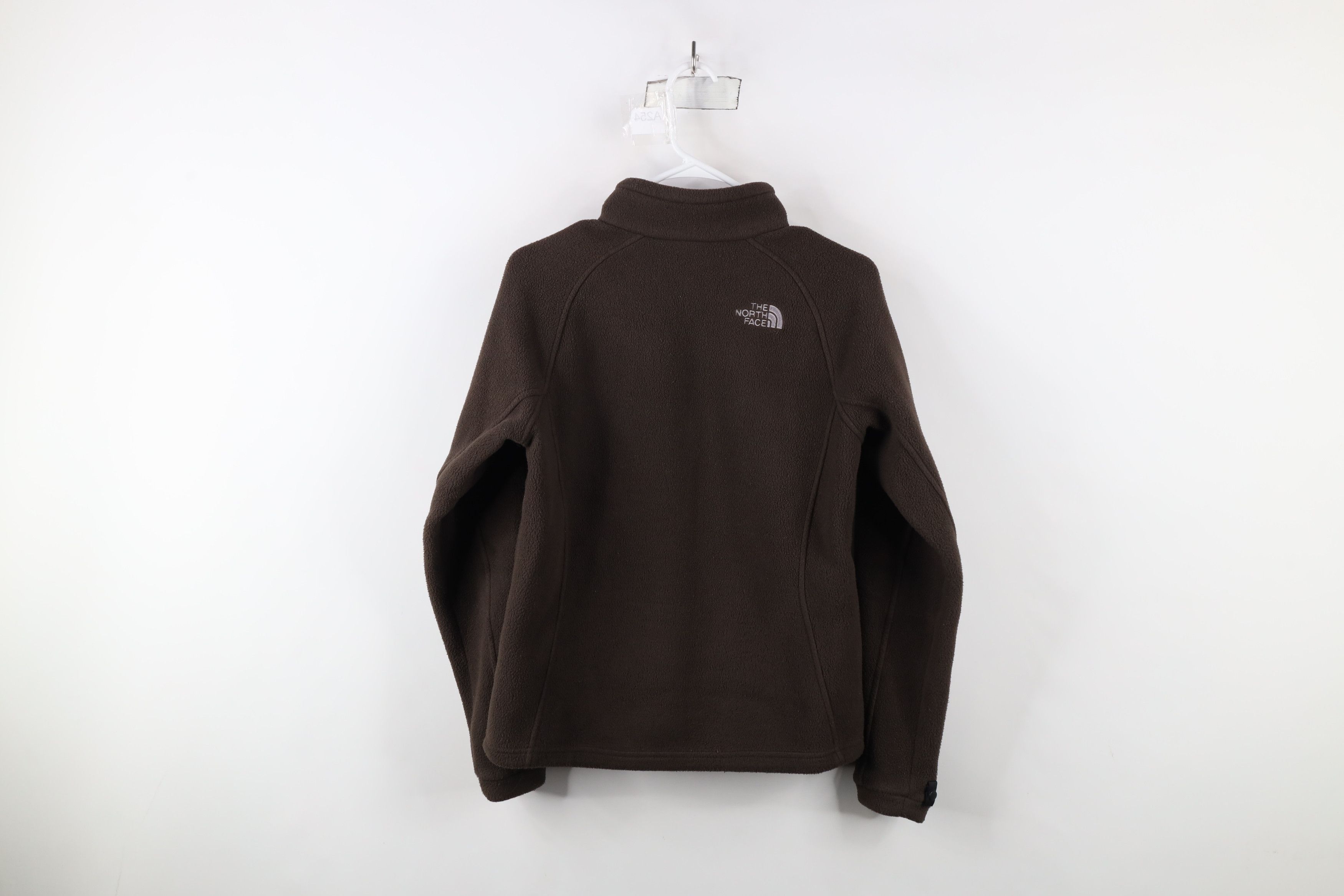 The North Face × Vintage Vintage Y2K The North Face Spell Out Zip Fleece Jacket Brown Size S / US 4 / IT 40 - 10 Thumbnail