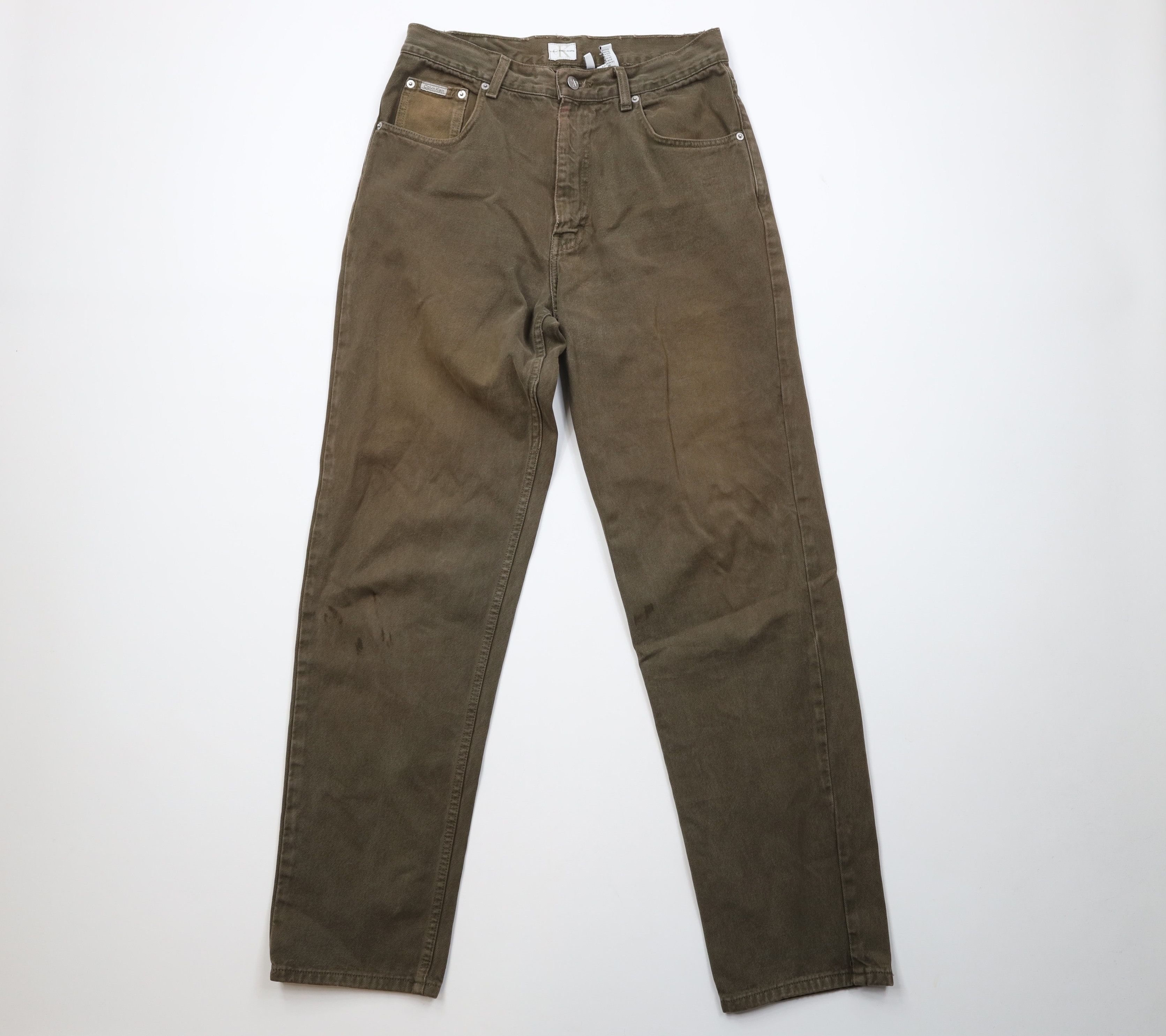 Calvin Klein Vintage 90s Calvin Klein Relaxed Fit Denim Jeans Green Size US 32 / EU 48 - 1 Thumbnail