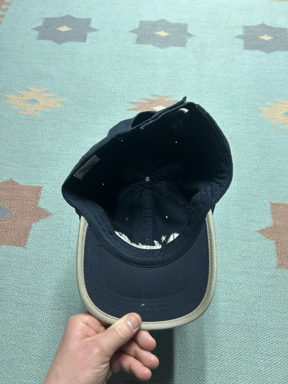 Vintage Vintage strapback hat Mackinac island Michigan boat blue Size ONE SIZE - 5 Thumbnail