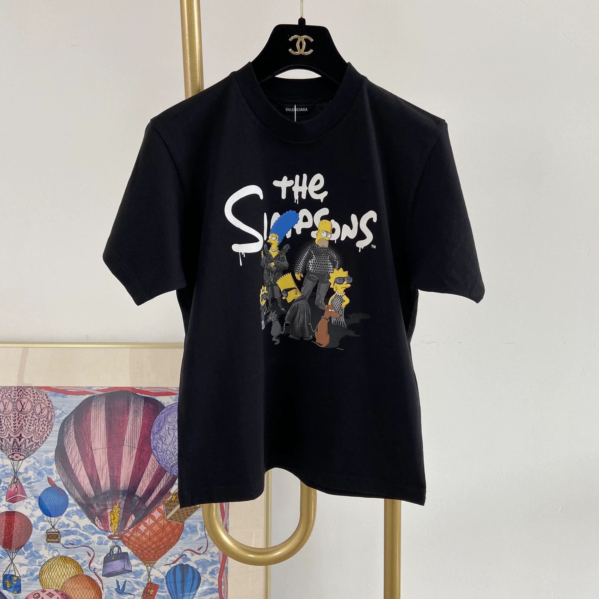 Balenciaga Balenciaga x The Simpsons Black Printed T-Shirt 10Y Size XXS / US 00 / IT 34 - 1 Thumbnail
