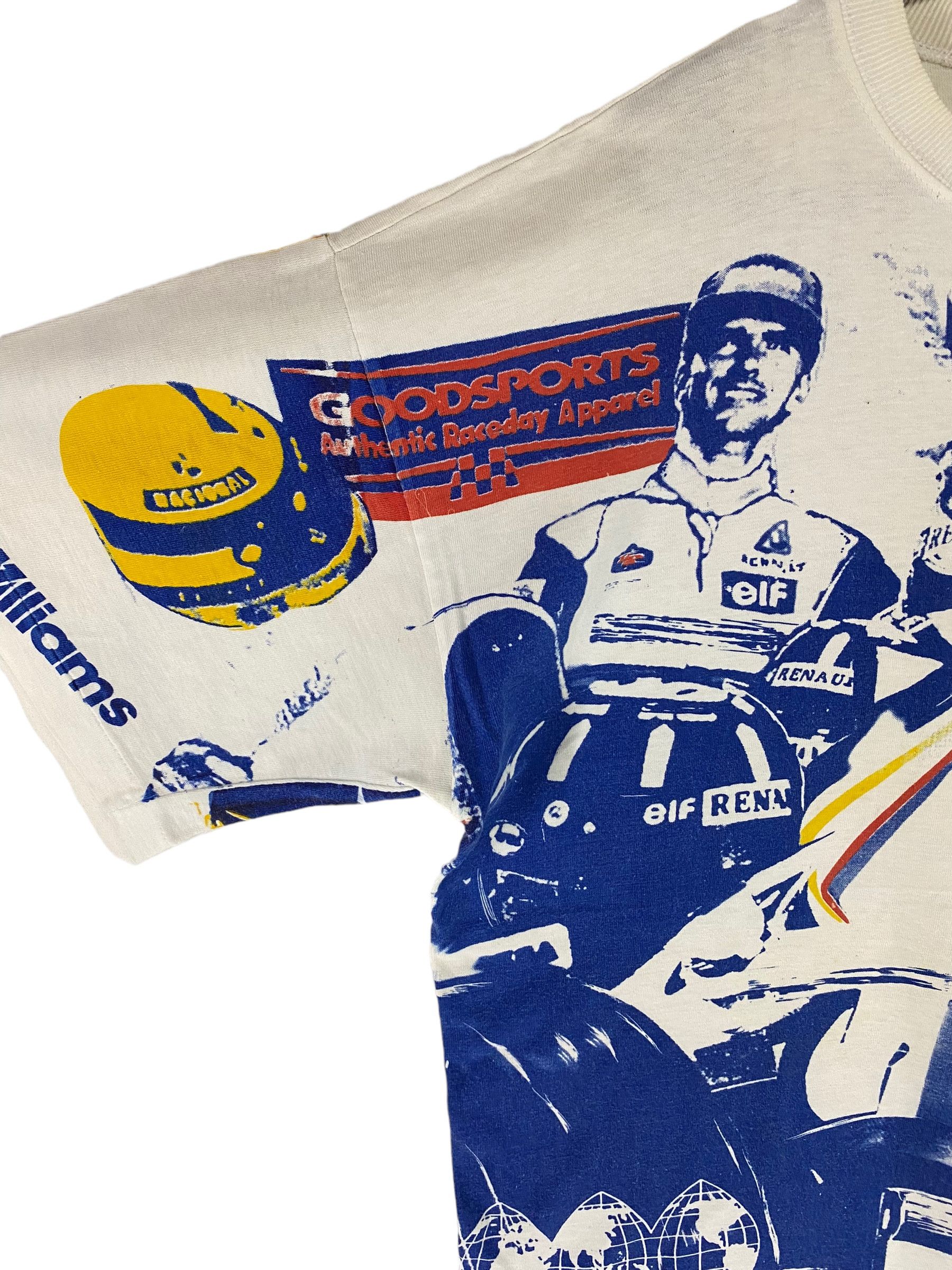 Formula 1 × Vintage 90s Renault Williams Damon Hill formula 1 allover print tee Size US XL / EU 56 / 4 - 4 Thumbnail